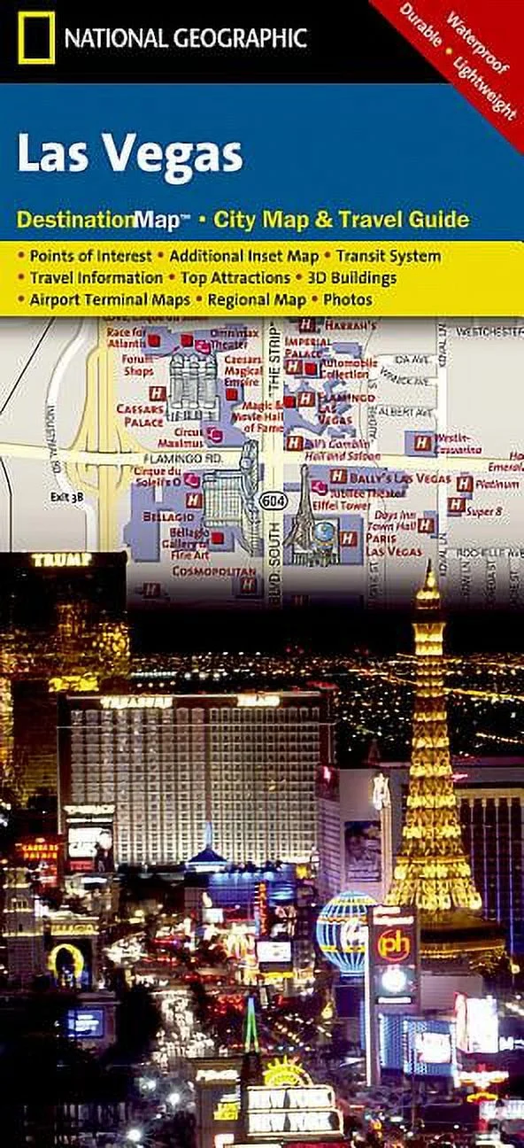 National Geographic Destination City Map: Las Vegas Map (Other)
