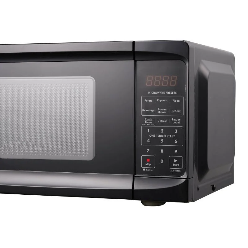 JAL 700 Watt Compact Countertop Microwave Oven, the versatile cooking companion with 6 preset menus, quick cooking and cooking completion alerts
