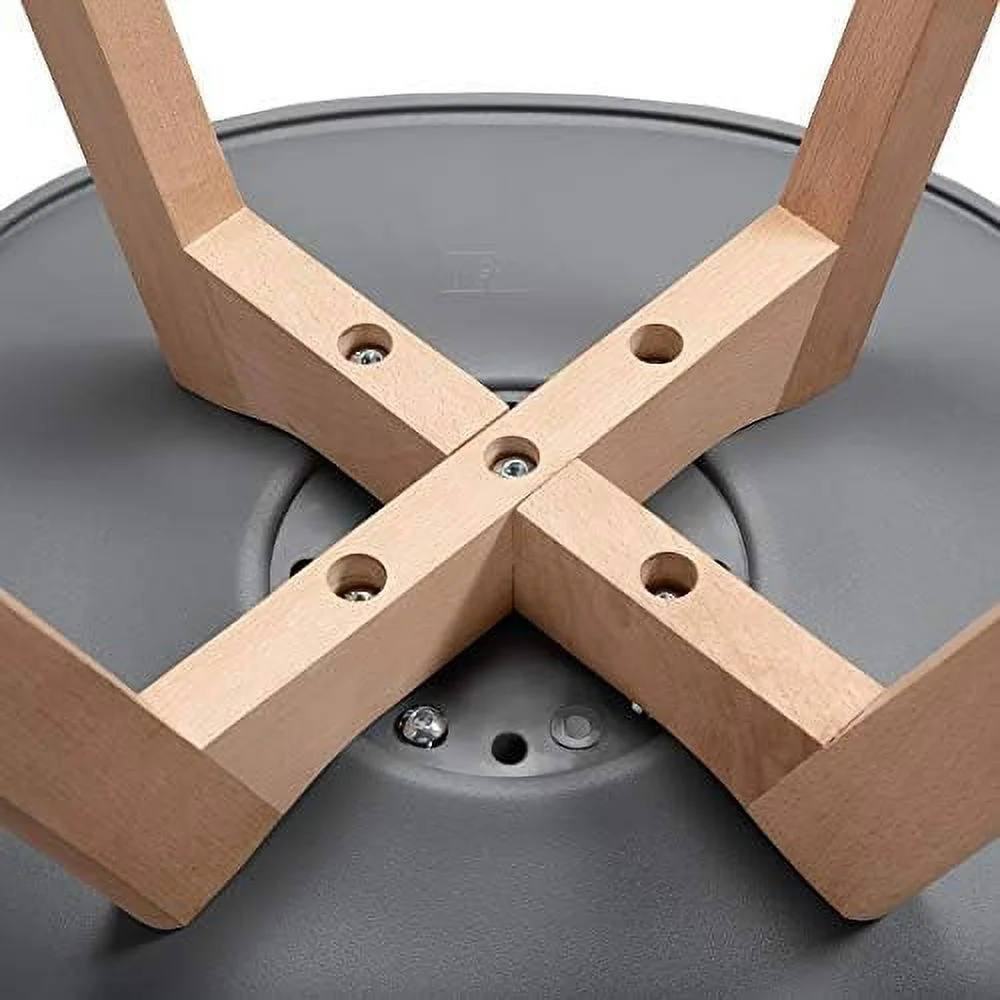 TJUNBOLIFE 4pcs Dining Chairs Living Room Bedroom Kitchen Lounge Chair Modern DSW Upholstered Side Chair with Soft Padded and Wood Legs  Dark Gray