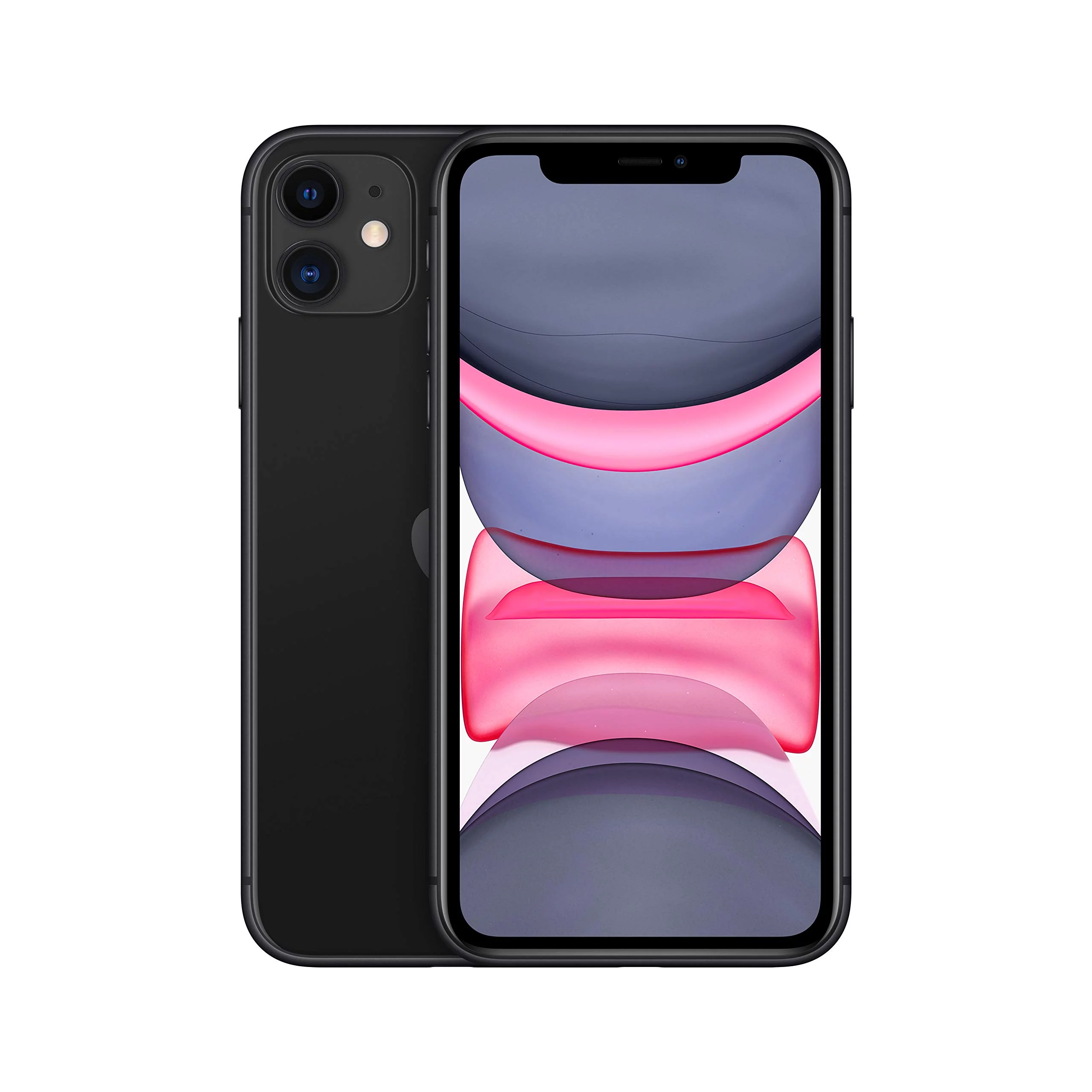 Restored Apple iPhone 11 A2111 (Fully Unlocked) 128GB Black (Grade A) w/ Gift Box (Refurbished)