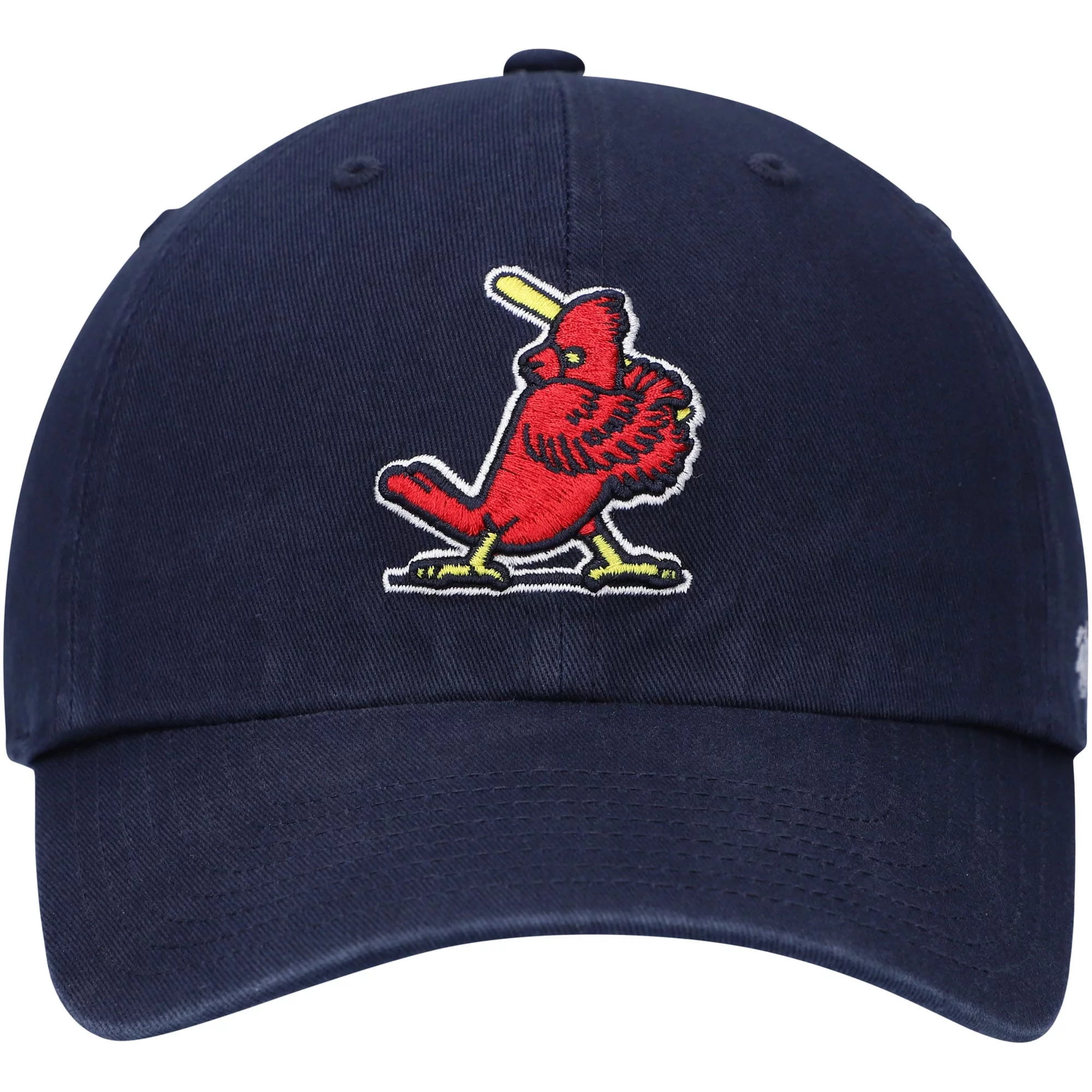Men's '47 Navy St. Louis Cardinals Logo Cooperstown Collection Clean Up Adjustable Hat - OSFA