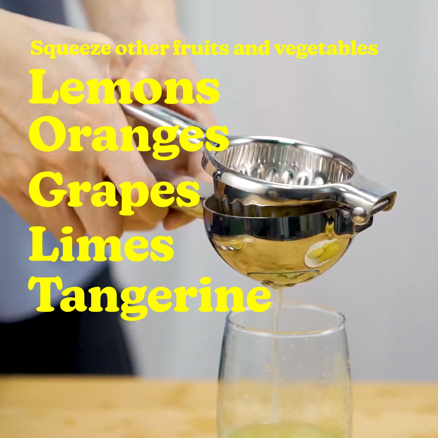 Malai Exclisive Light Weight Manual Lemon Squeezer Stainless Steel Citrus Fruit Lime And Lemon Juicer