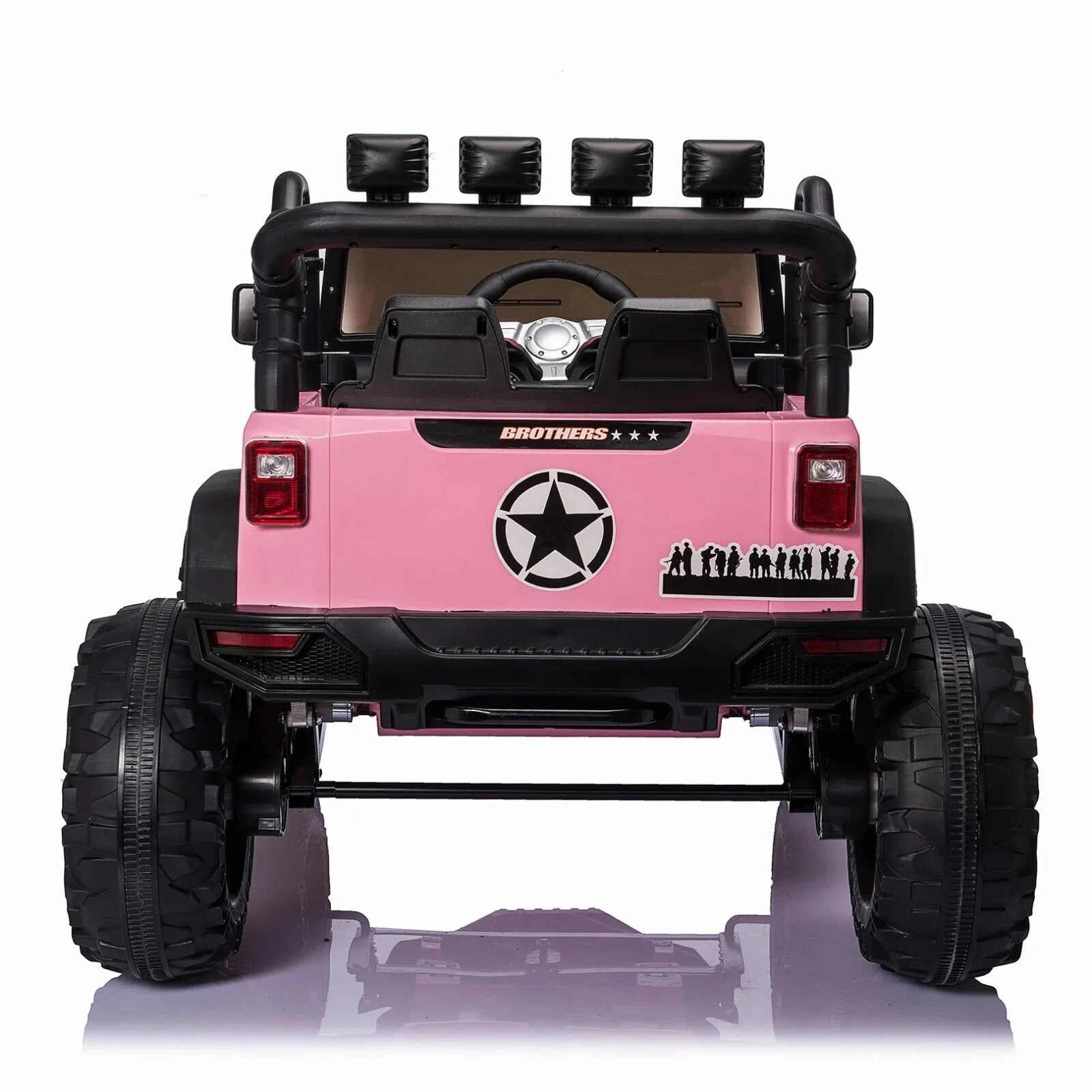 2-Seater 24V Ride-On Truck Toy with Remote Control and 400W Power for Kids