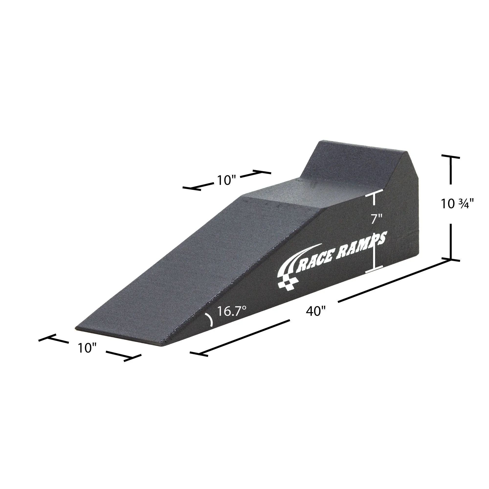 Race Ramps RR-40 Sports Ramps - 7in Lift for 8in W Tires -  16.7 Degree Approach Angle (Set of Two)