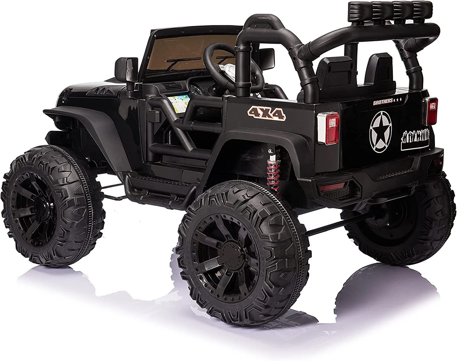 Electric 2-Seater Kids Ride On Truck with Remote Control and LED Lights - 24V 400W