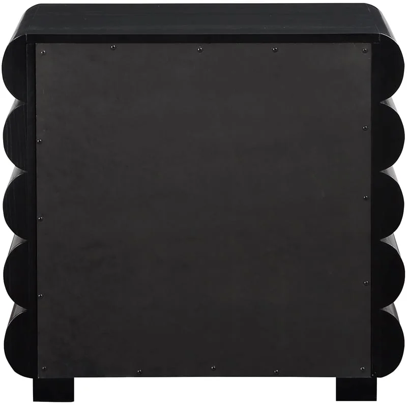 Meridian Furniture Maverick Black Night Stand / Side Table