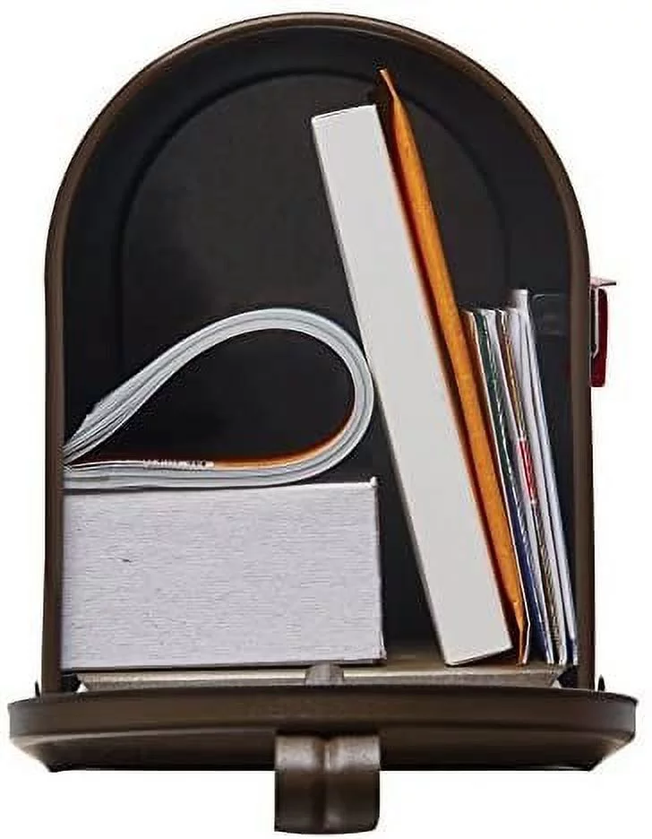 Gibraltar Mailboxes Elite Medium Capacity Galvanized Steel Bronze, Post-Mount Mailbox, E1100BZO