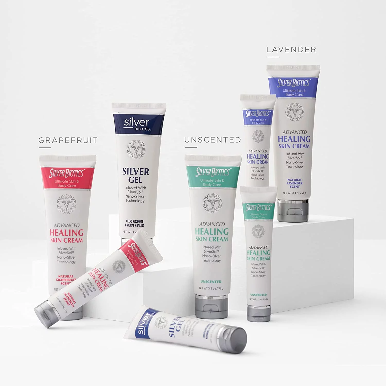 American Biotech Labs Silver Biotics Solution Healing Colloidal Silver Cream 3.4 oz.