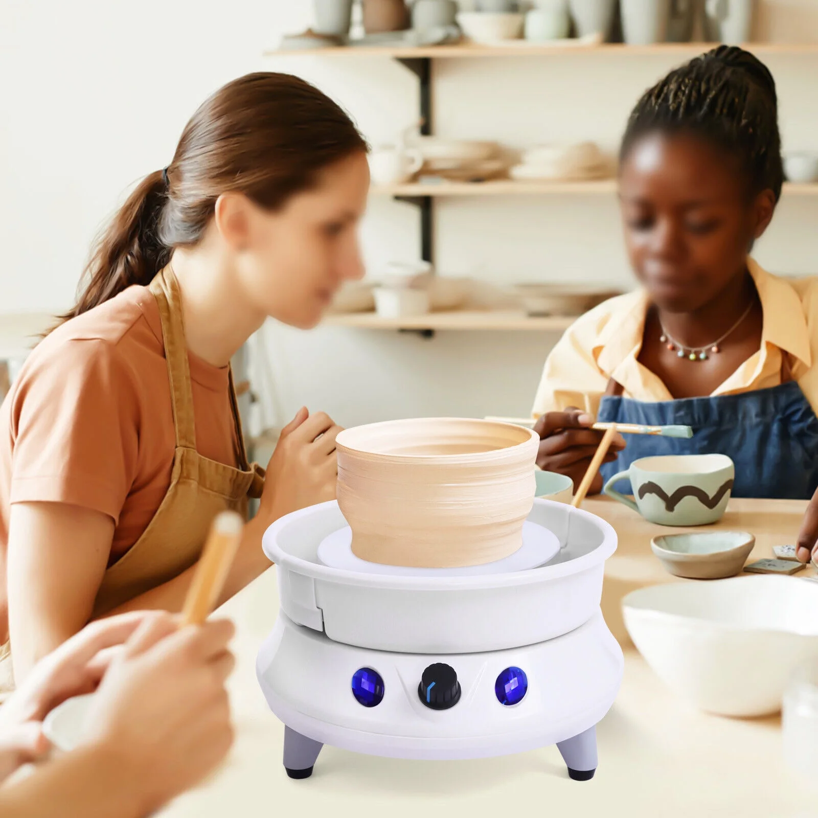 Electric Pottery Wheel Forming Machine Ceramic Work Clay Art Craft Machine 110V