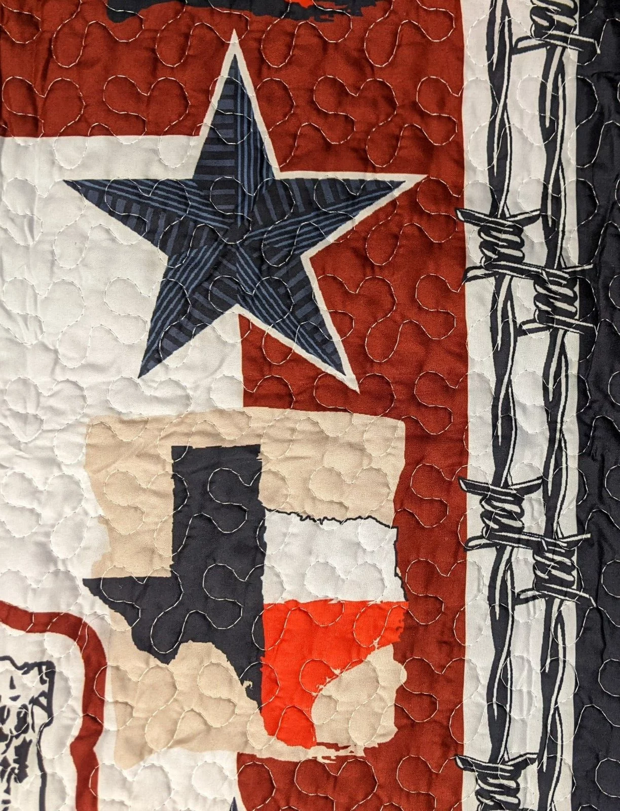 TEXAS Lone Star State Quilted Throw Blanket, 50