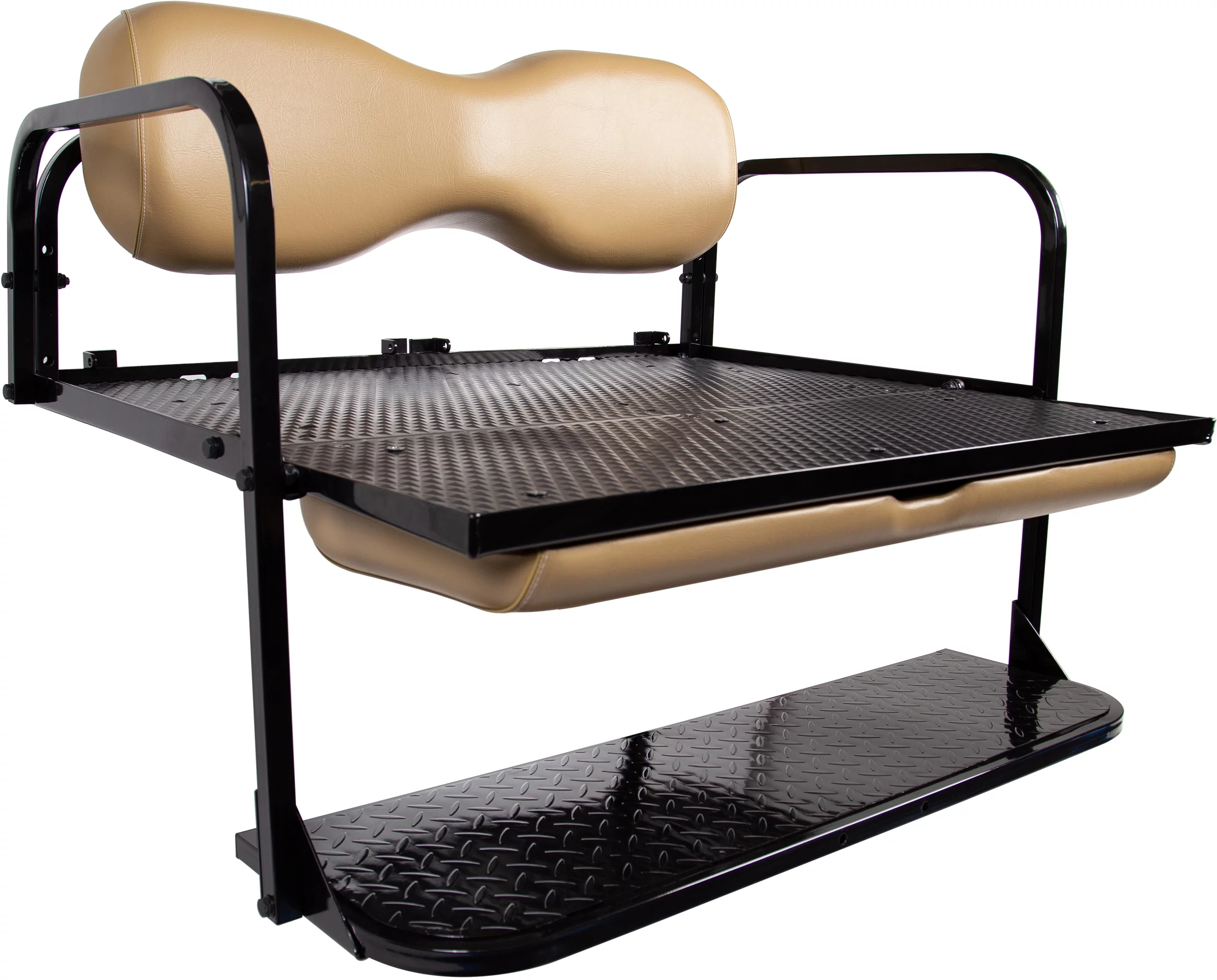 Yamaha G14, G16, G19, G22 Golf Cart Rear Flip Seat Kit - Tan