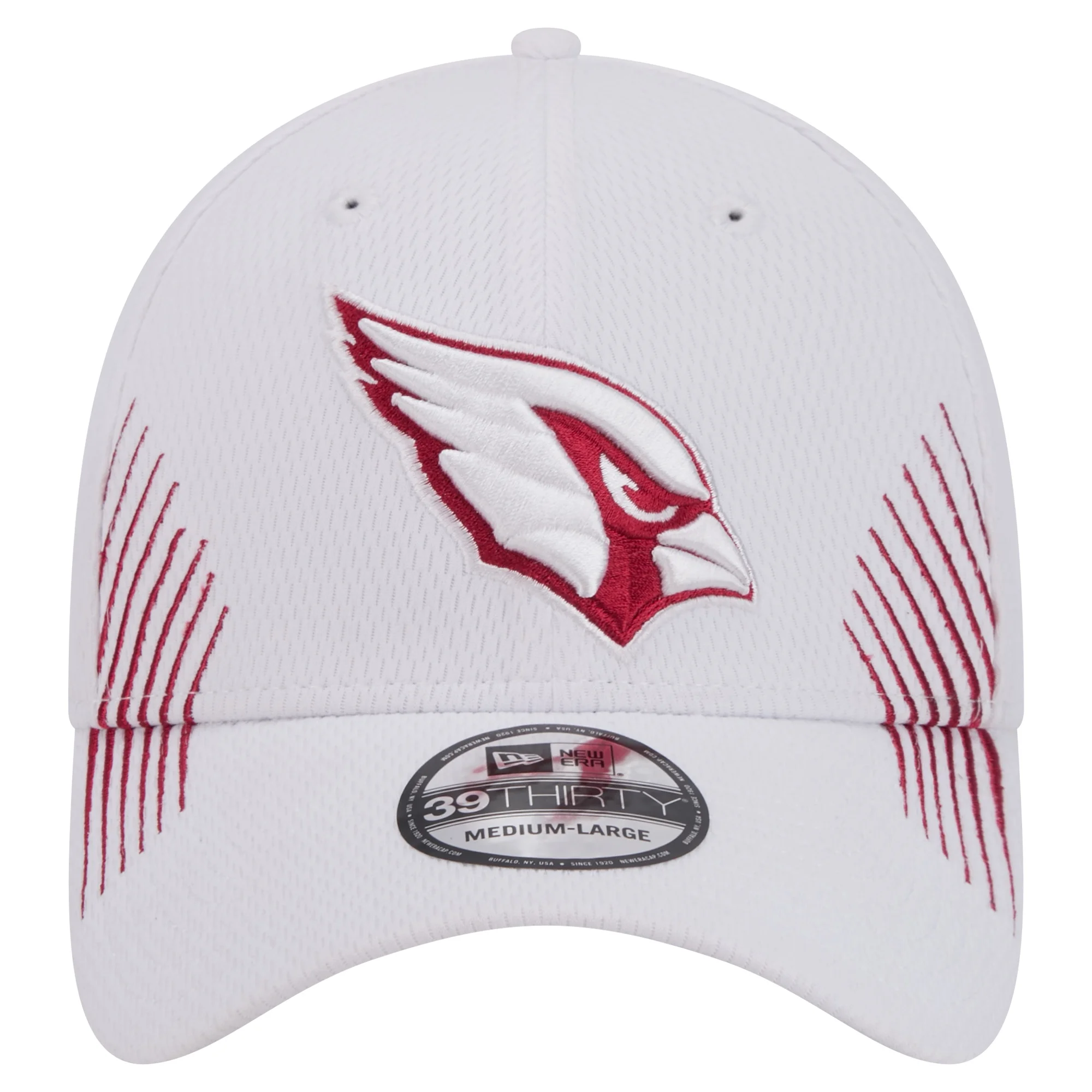 Men's New Era White Arizona Cardinals Active 39THIRTY Flex Hat