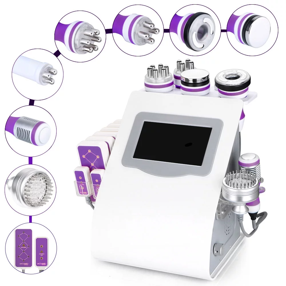 Suerbeaty 9 in 1 40K LED Pads R-F Microcurrent Cold-Hot Hammer Beauty Machine