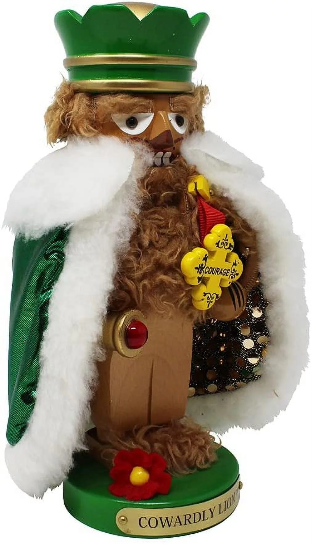 Kurt Adler (#ES1579) Wizard of Oz Steinbach Chubby Cowardly Lion Nutcracker, 11