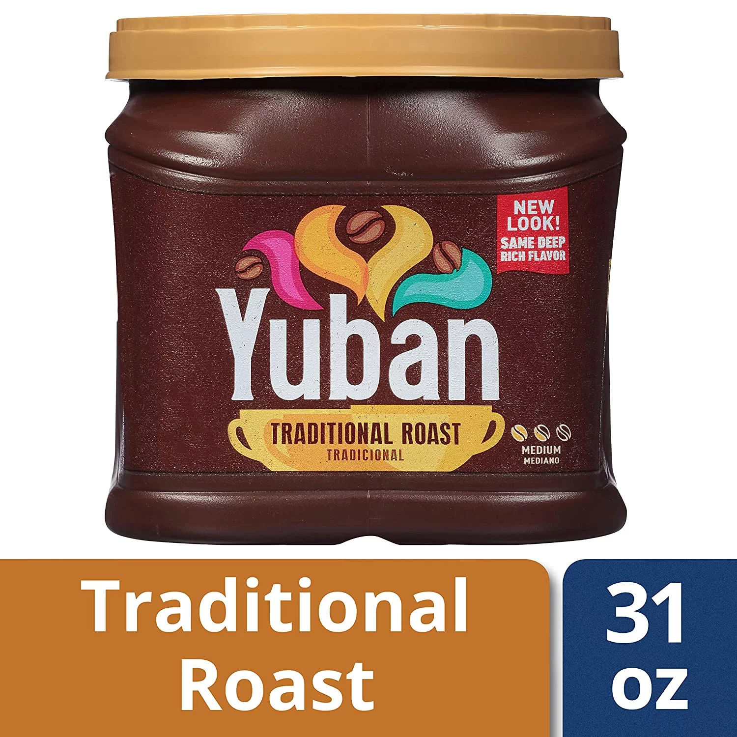 Yuban Traditional Medium Roast Ground Coffee (31 oz Canisters, Pack of 2)