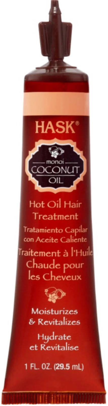 Hask Monoi Coconut Oil Hot Oil Hair Treatment, 1 oz (Pack of 3)