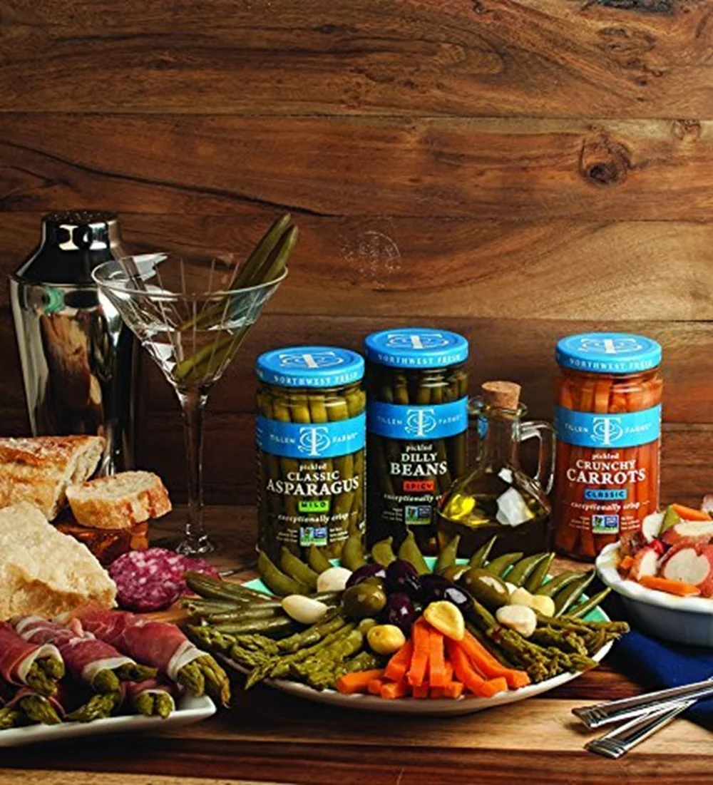 Tillen Farms by Stonewall Kitchen Mild Pickled Asparagus 12 oz Jar