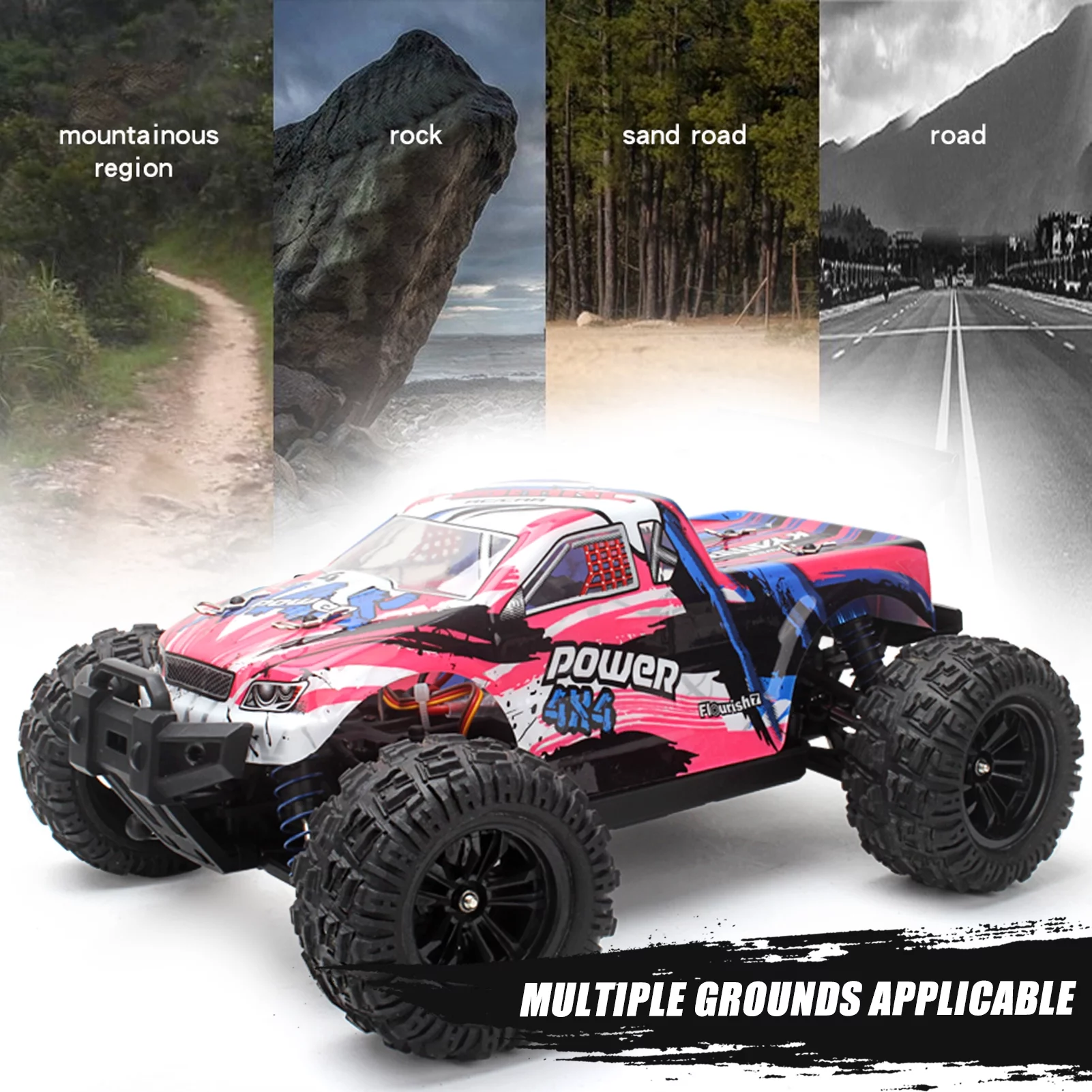 Pristin RC Car,18 RC Car Kids Terrain 4WD Off-Road KY-2819A Crawler Speed Vehicle Off-Road Remote Crawler Car Terrain 4WD rc 1 18 RC QINQUAN HUIOP Rookin ERYUE car Model car Model KYAMRC