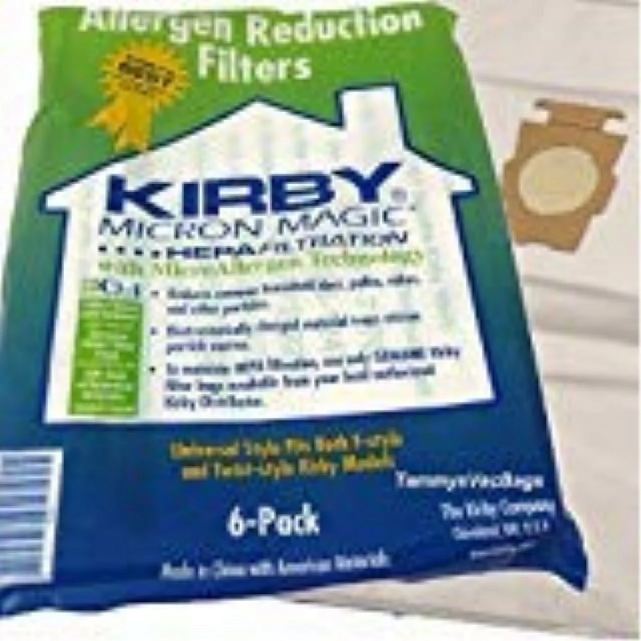 Compatible with Kirby 6 cloth f style vacuum bags sentria ii ultimate g diamond g6 g5 g4 204811
