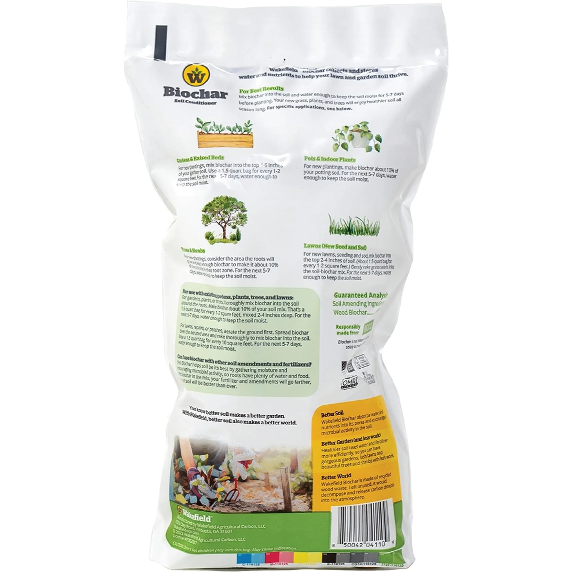 Wakefield Biochar Soil Conditioner - 1.5 Quarts