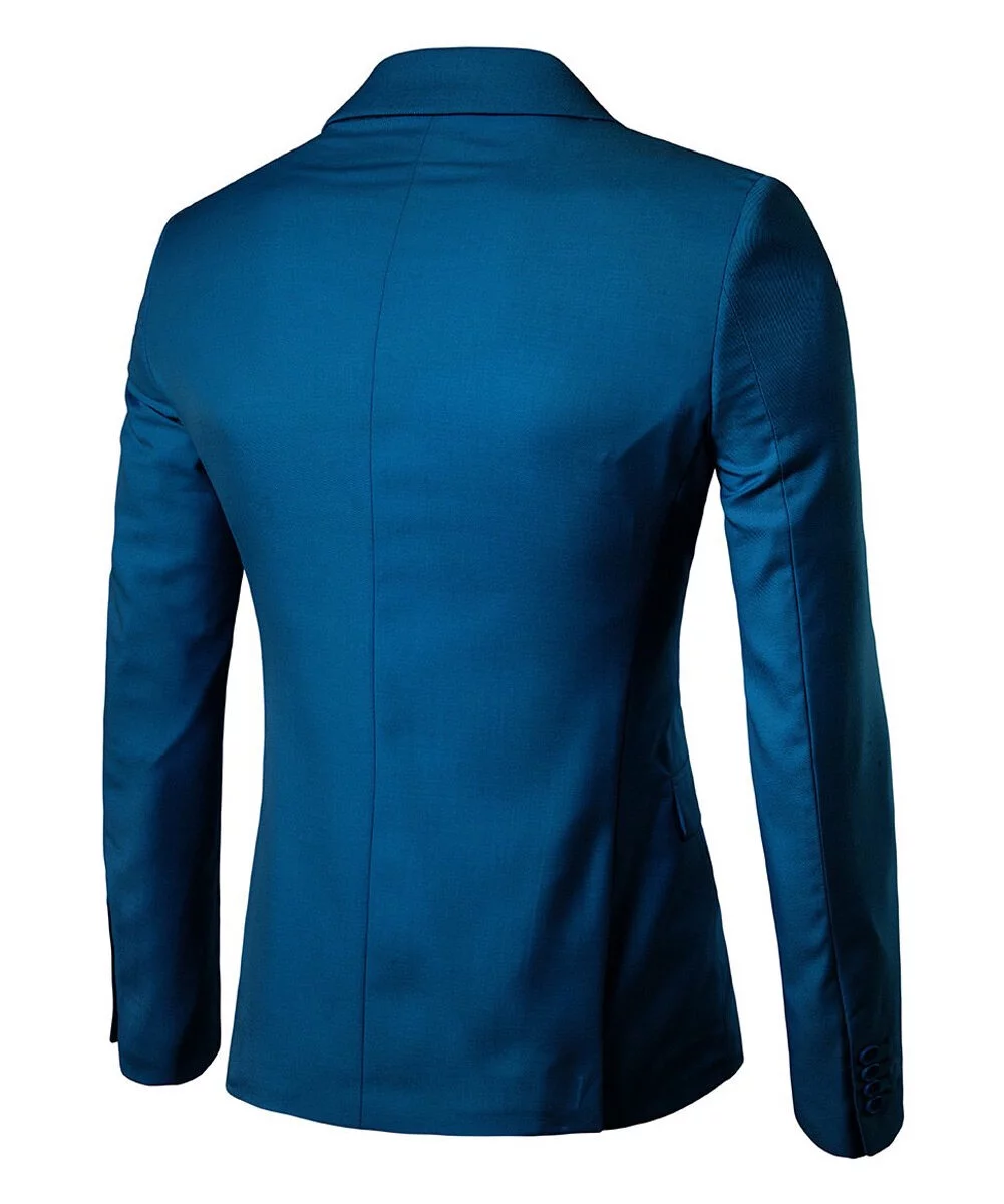 Cloudstyle Men's 2 Piece Slim Fit Suit Set 1 Button Casual Business Blazer Pants with Tie