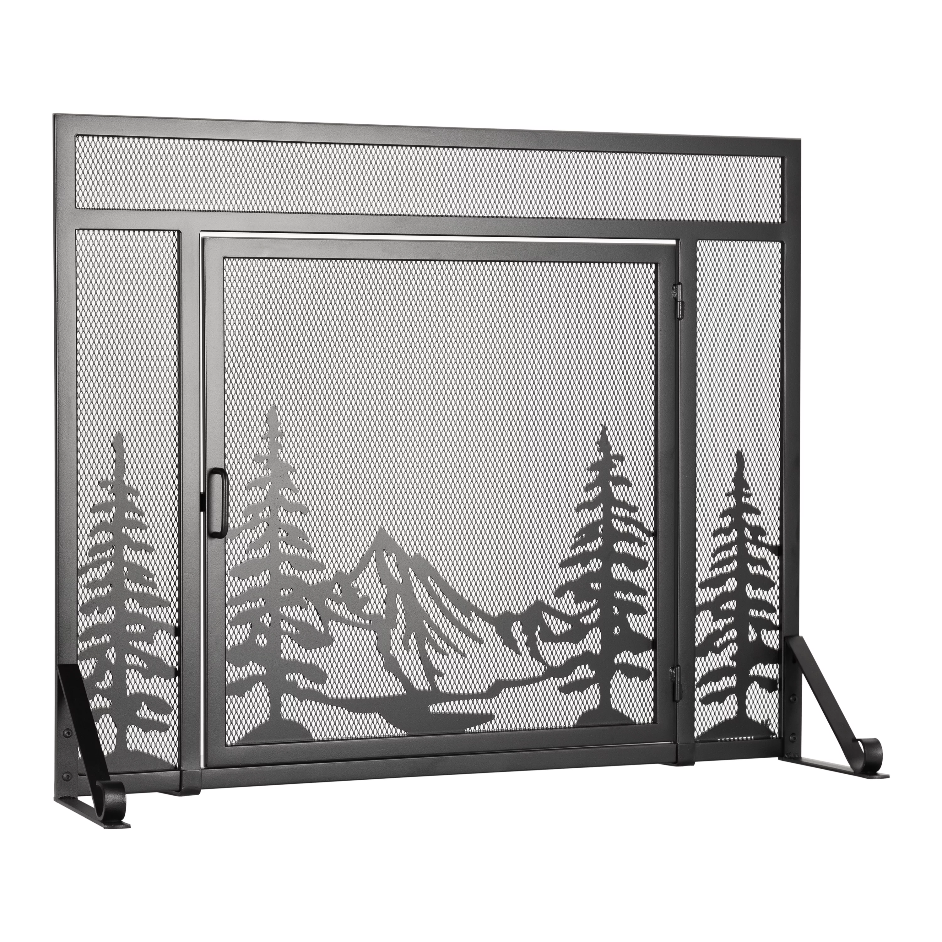 Pleasant Hearth Everest Mountain View Fireplace Screen