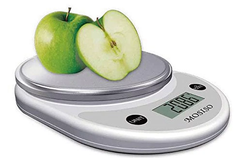Mosiso - Pro Digital Kitchen Food Scale, 1g to 11 lbs Capacity (Silver)