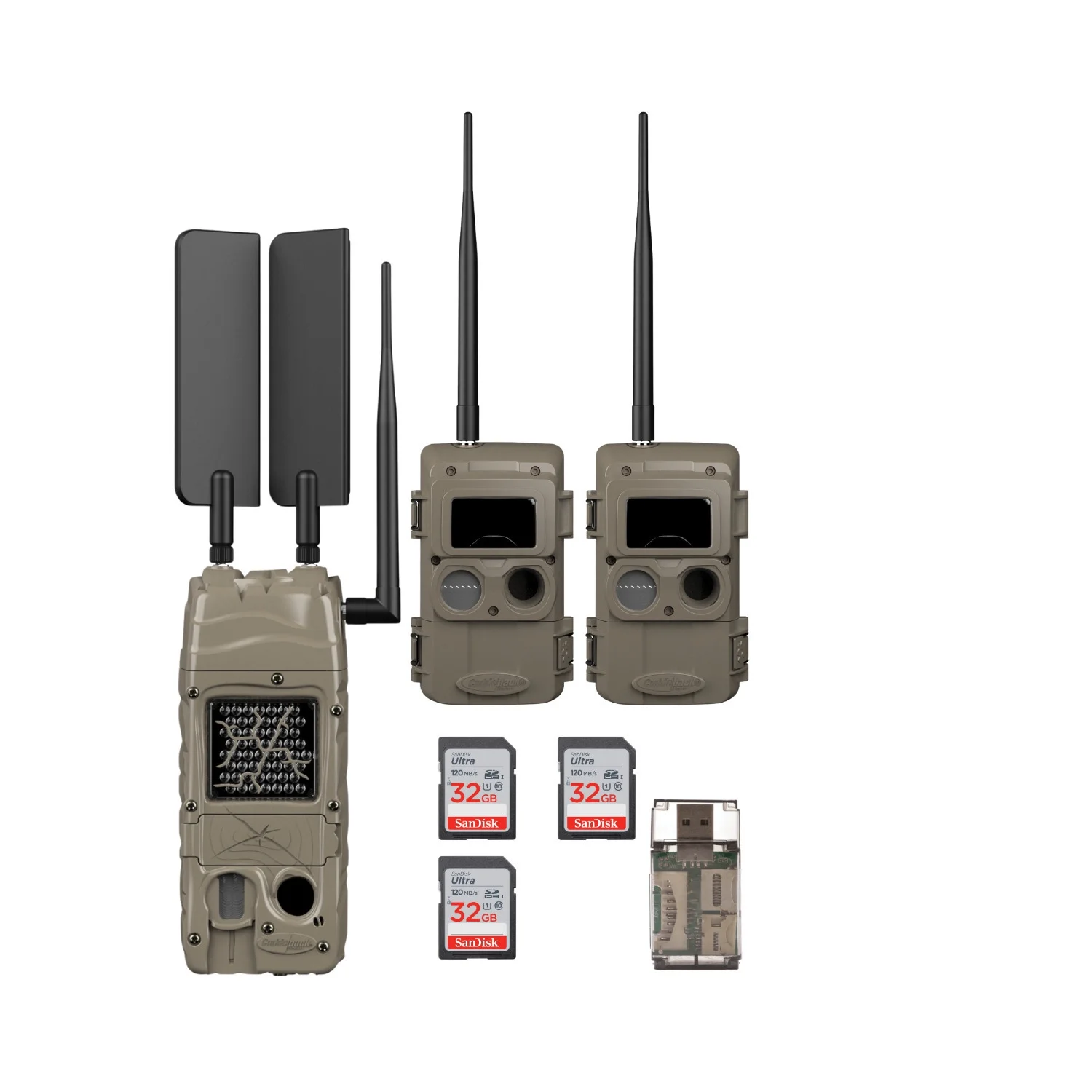Cuddeback CuddeLink Wireless, 3rd Gen (2-pack) Black Flash Bundle with Starter Kit