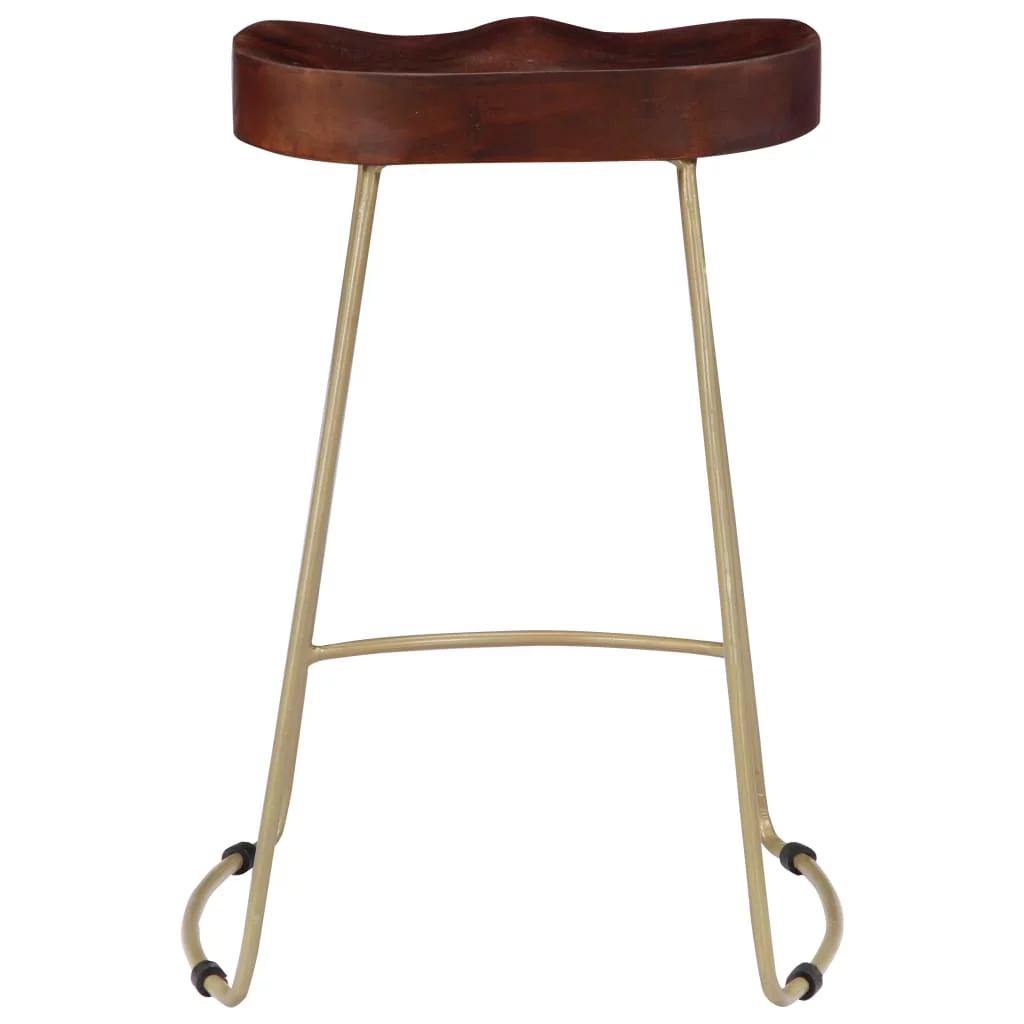 Suzicca Gavin Bar Stools 2 pcs Solid Mango Wood
