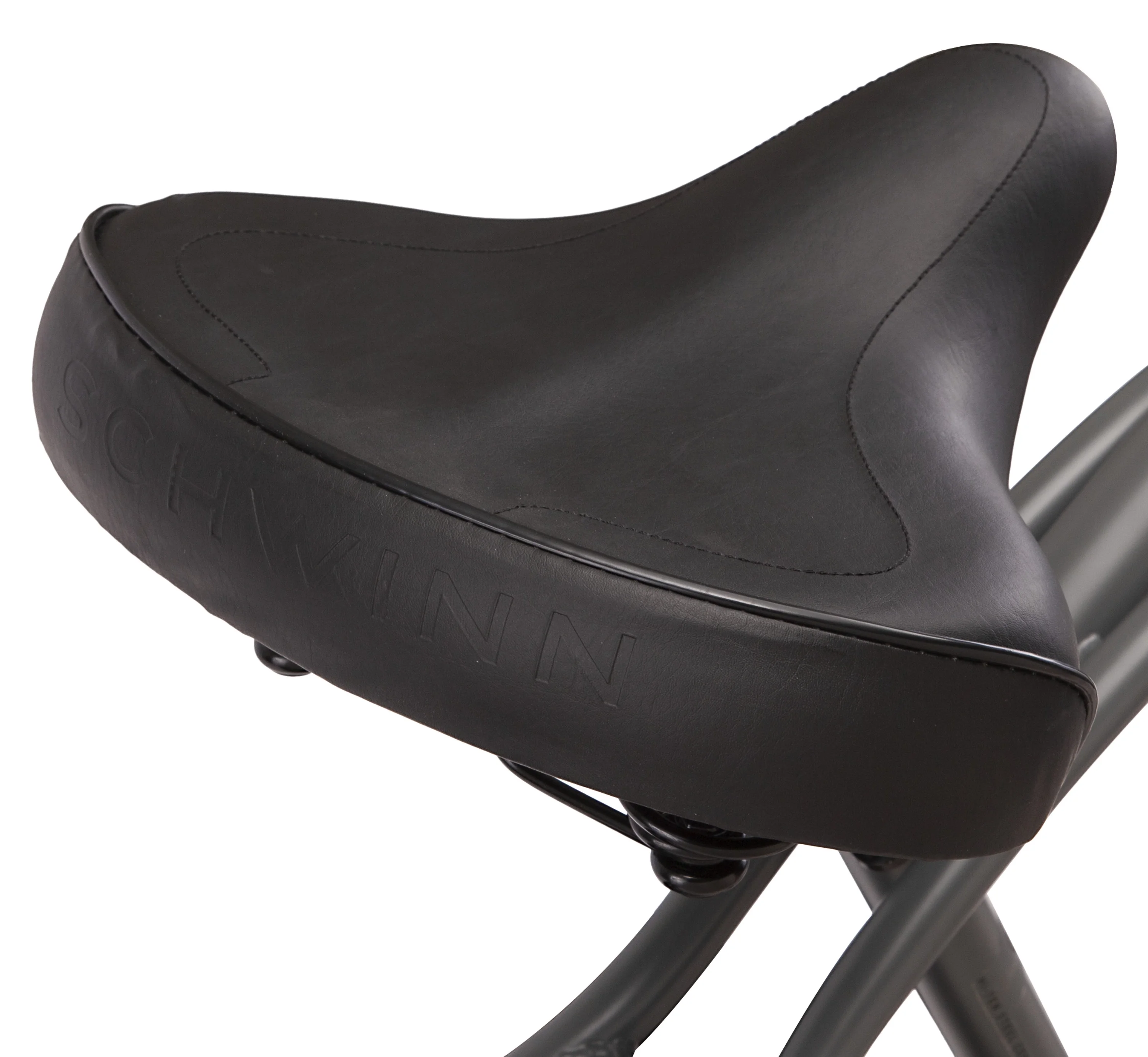 Schwinn Siesta cruiser bike, single speed, 26-inch wheels, charcoal, mens style