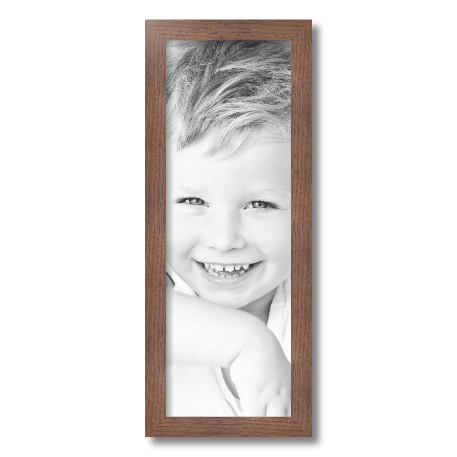 ArtToFrames 8x23 inch Light Walnut Picture Frame, Brown Wood Poster Frame (4851)