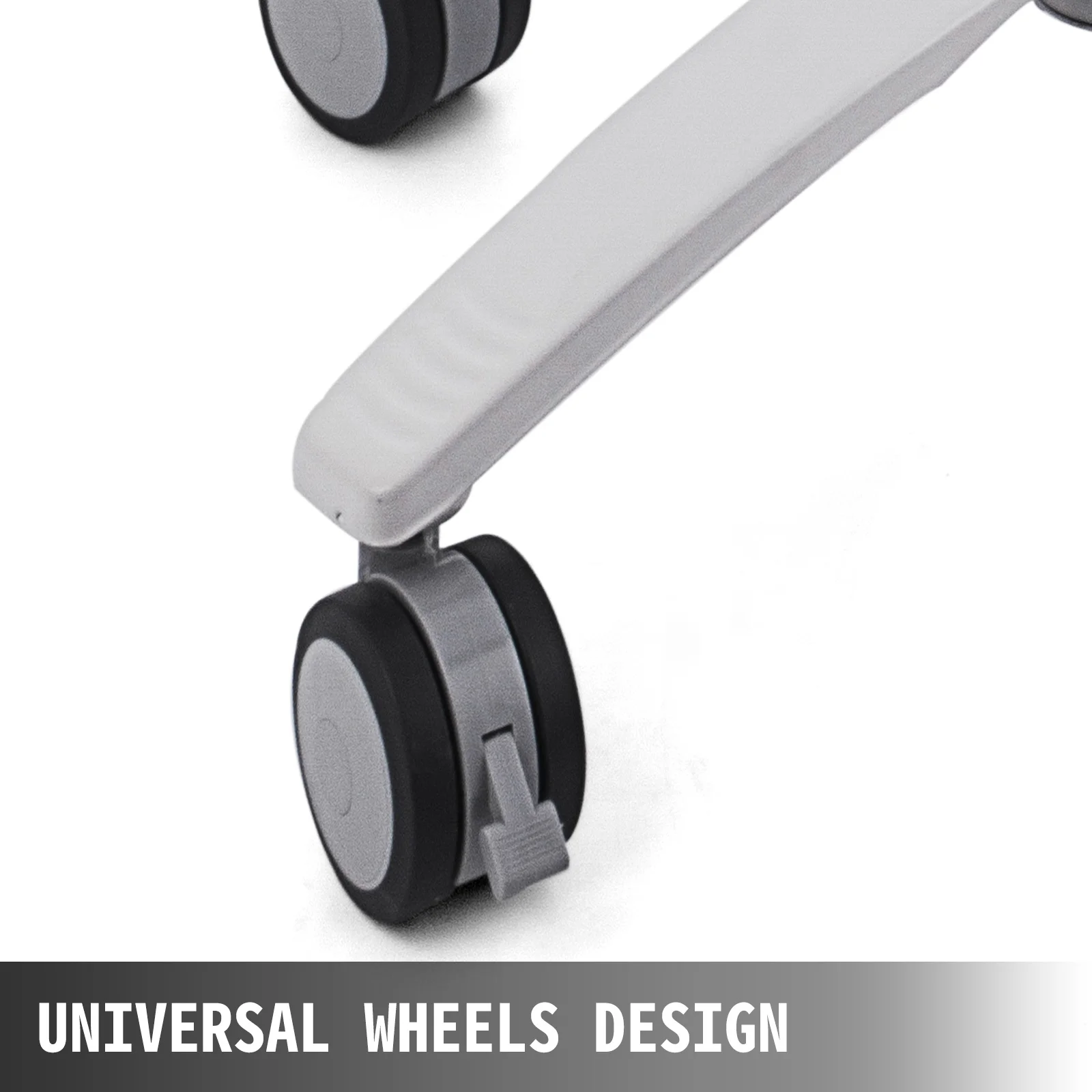 SKYSHALO Mobile Rolling Cart Height-Adjustable Medical Trolley Cart with Basket