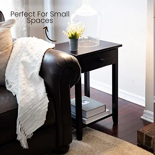 Nightstand with Charging Station of USB Ports, 18