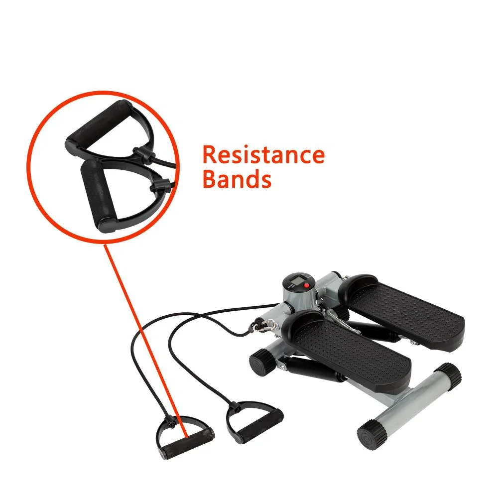 Ktaxon Air Climber Stair Stepper Exerciser Machine, Aerobic Fitness Step Cardio Equipment, with Resistance Bands, Home Gym Use