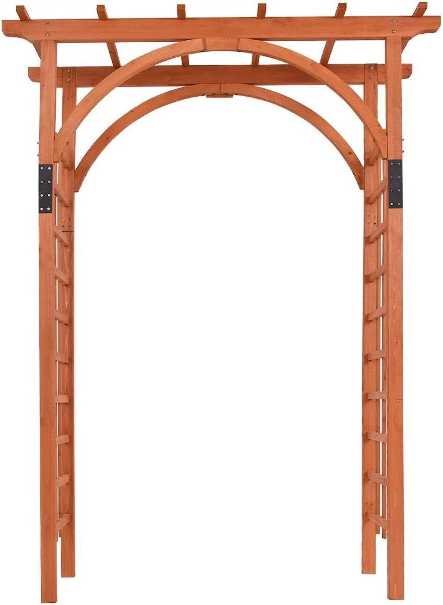 Premium Outdoor Wooden Cedar Arbor Arch Pergola Trellis Wood Garden Yard Lattice