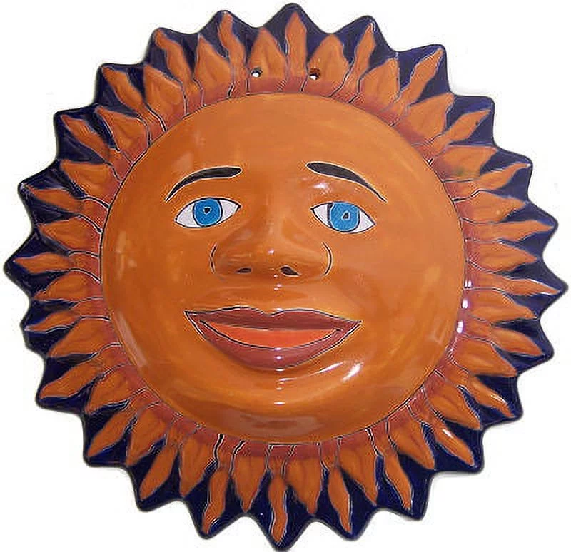 Big Talavera Ceramic Sun Face