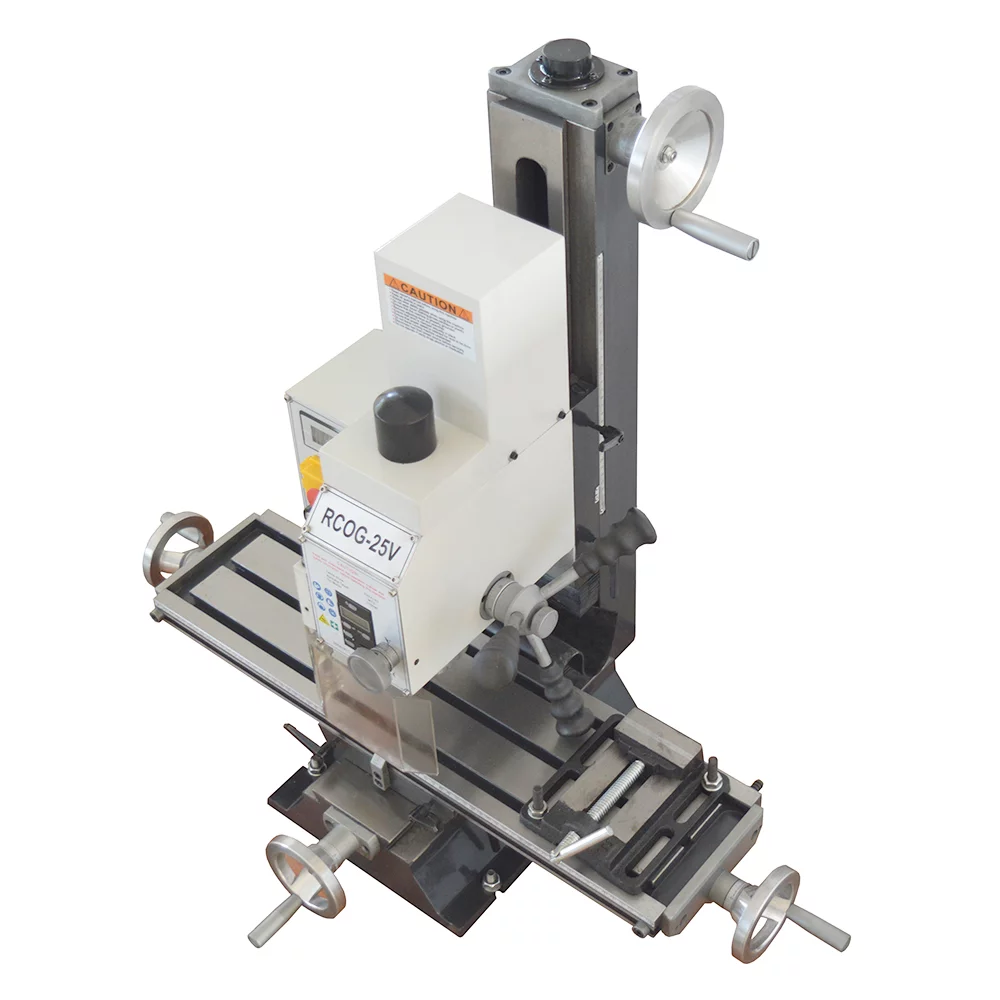 INTBUYING R8 Milling Drilling Machine Metal Lathe with R8-ER32 Milling Chucks 1100W Rcog-25V