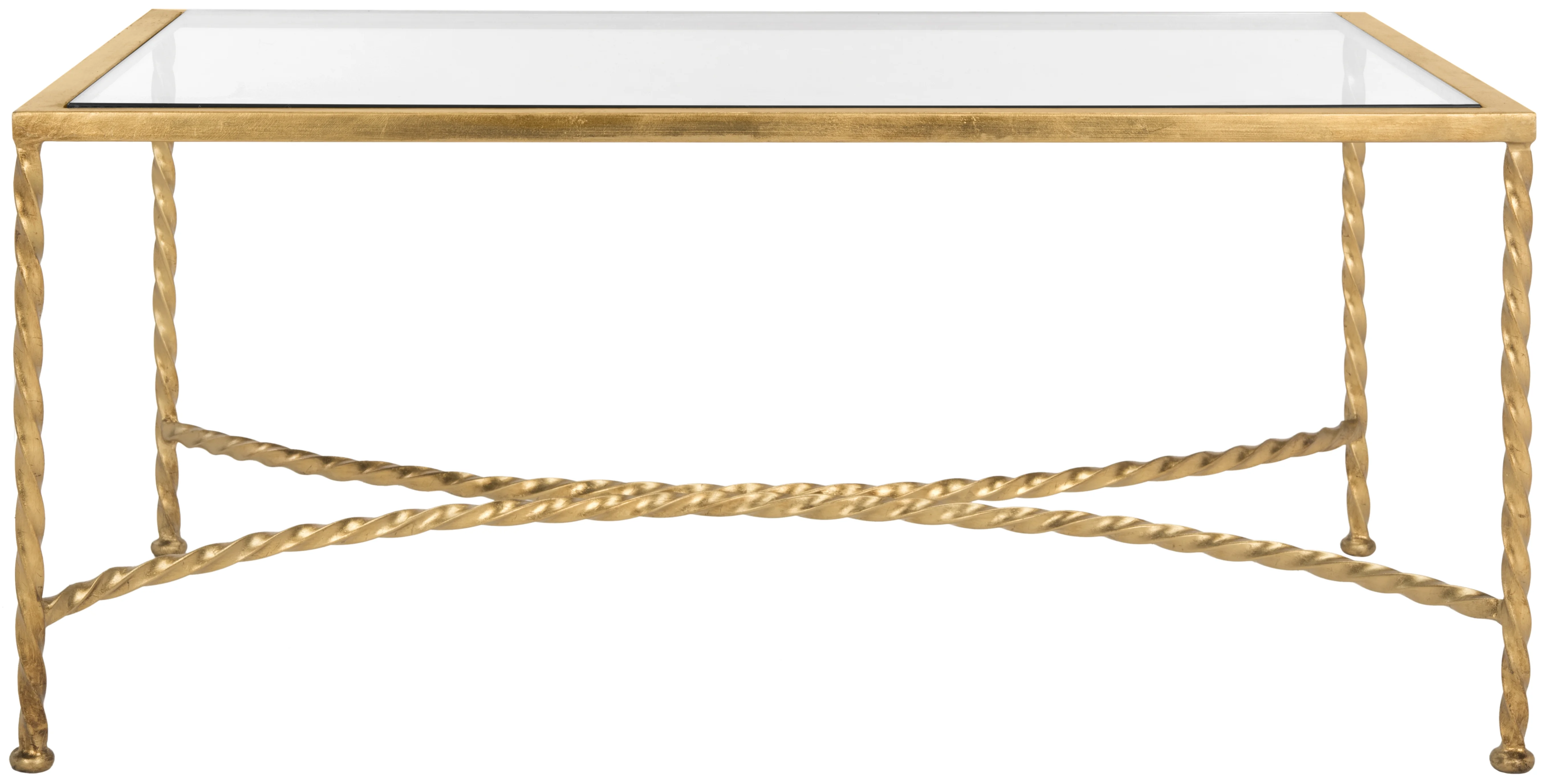 SAFAVIEH Couture Matilda Glam Metal Coffee Table, Gold