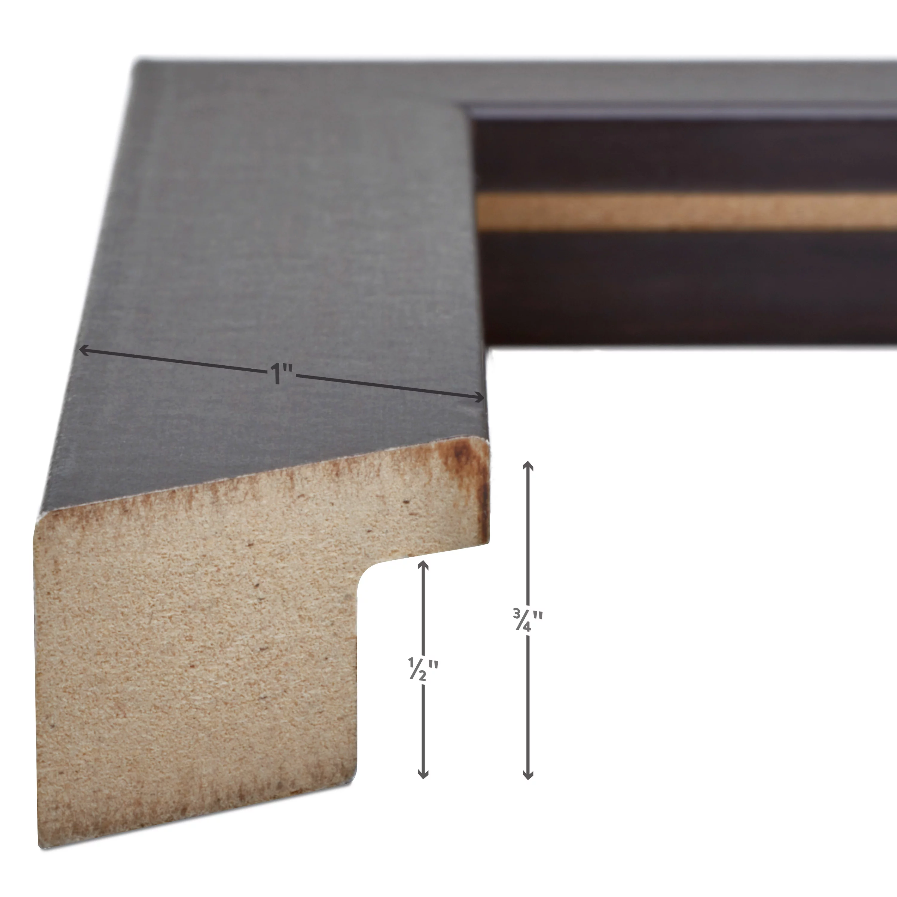 Craig Frames Essentials, 14x24 inch Picture Frame, Brazilian Walnut