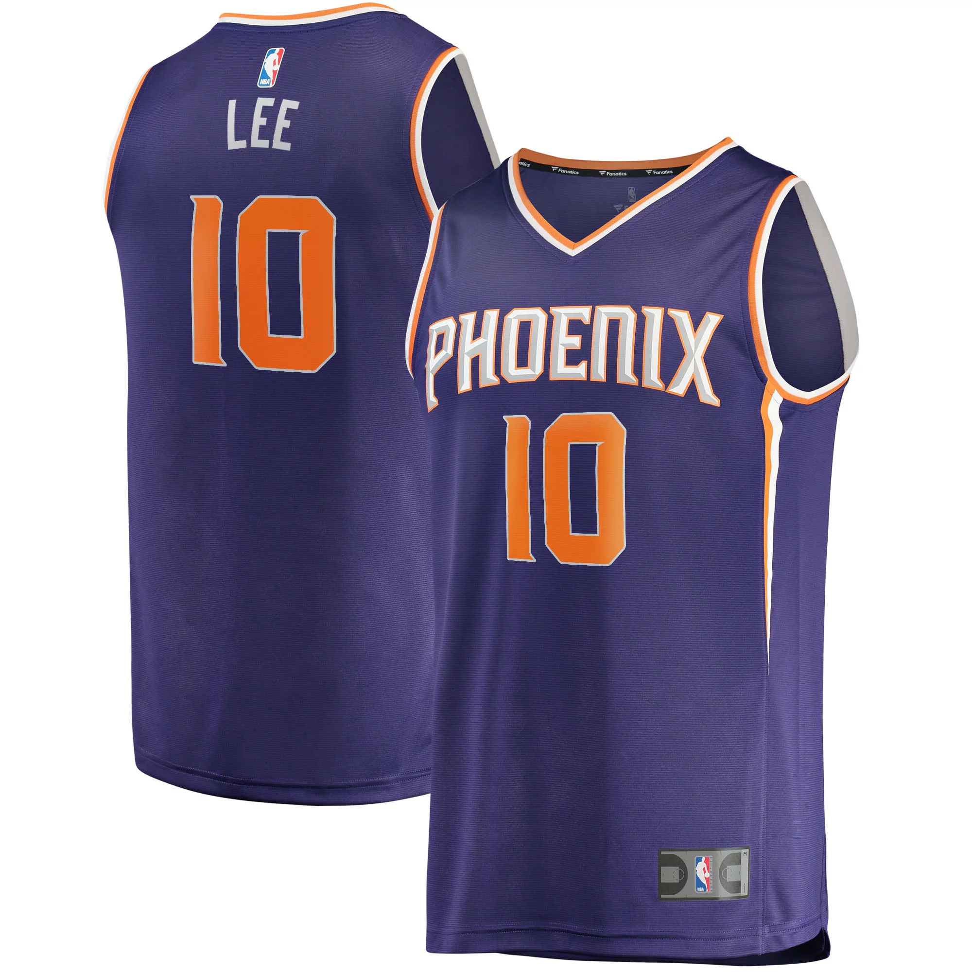 Men's Fanatics Damion Lee Purple Phoenix Suns Fast Break Replica Jersey - Icon Edition