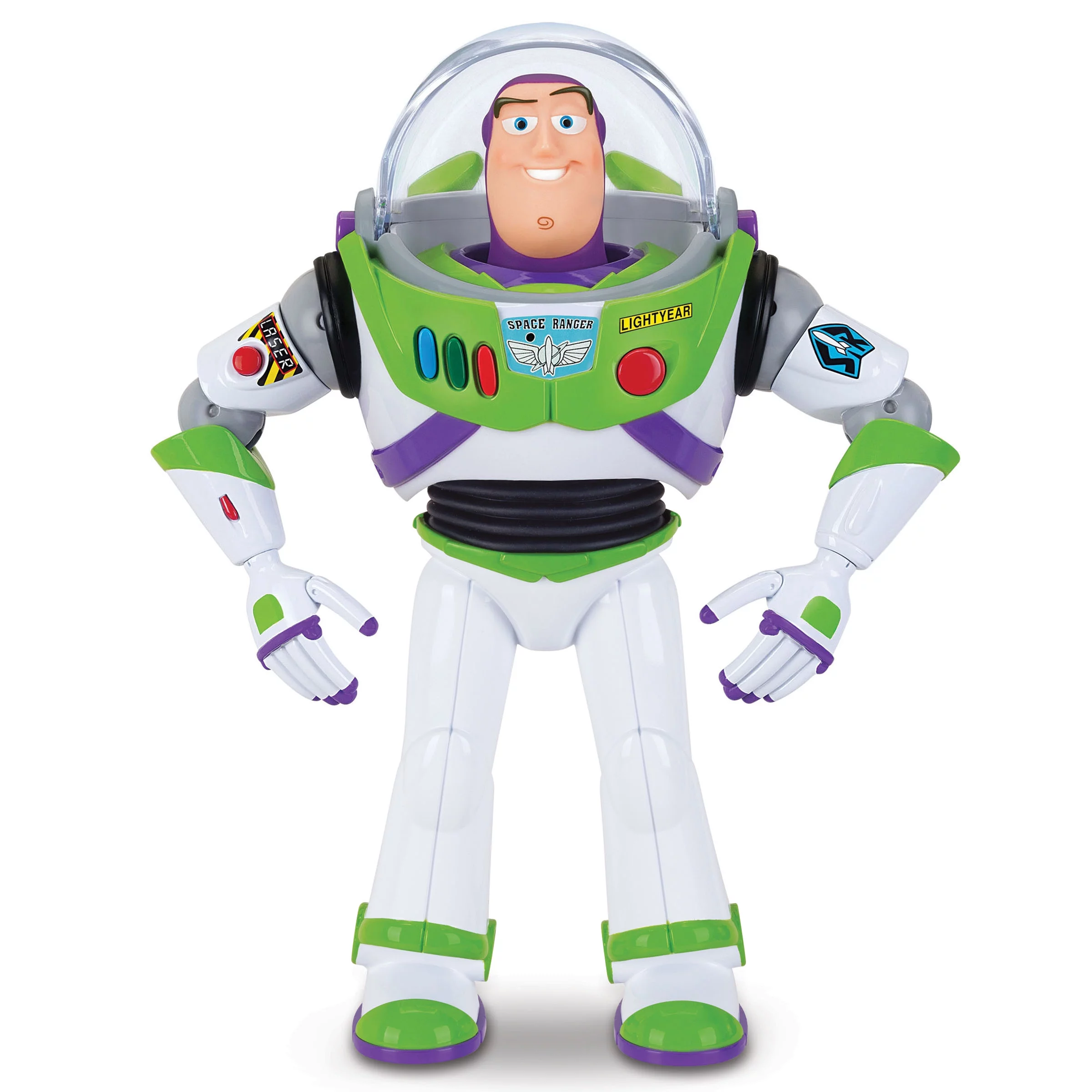 Disney Pixar Toy Story Buzz Lightyear with Interactive Drop-Down Action