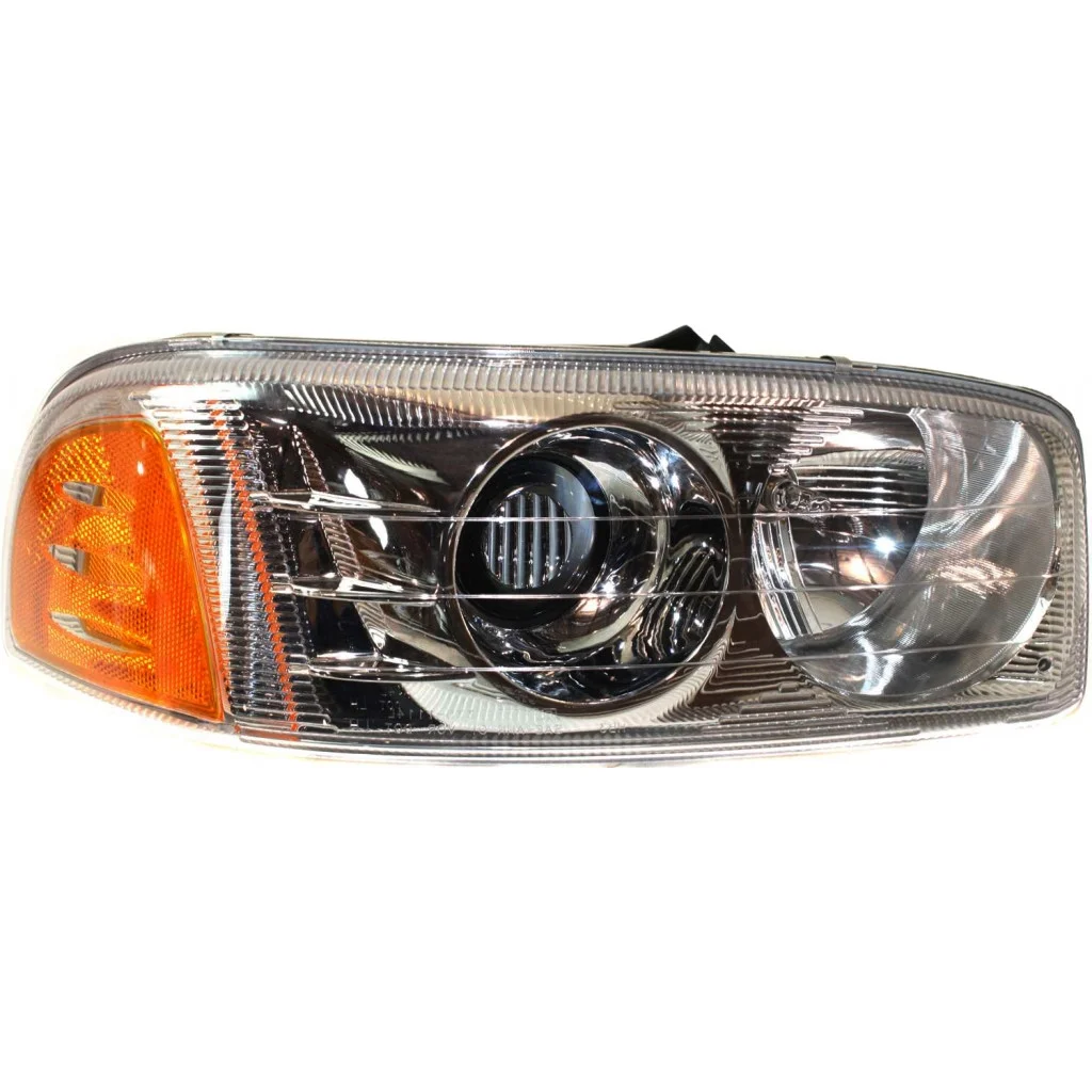 For GMC Yukon XL Denali 2001-2006/Sierra C3 1999-2002/Sierra Denali 1999-2006 Headlight Assembly Passenger Side CAPA Certified GM2503214C