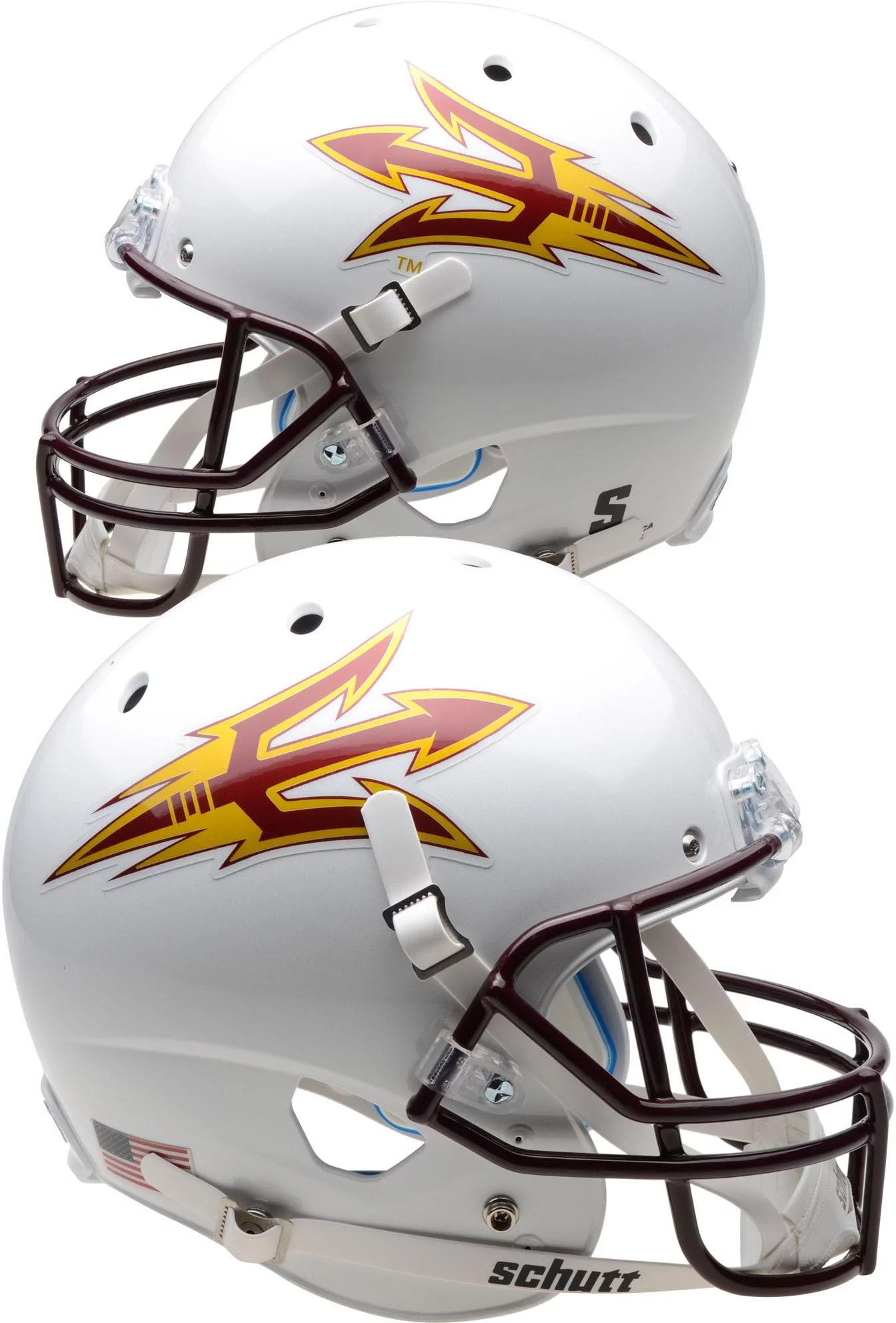 Arizona State Sun Devils Schutt White Replica Football Helmet - Fanatics Authentic Certified