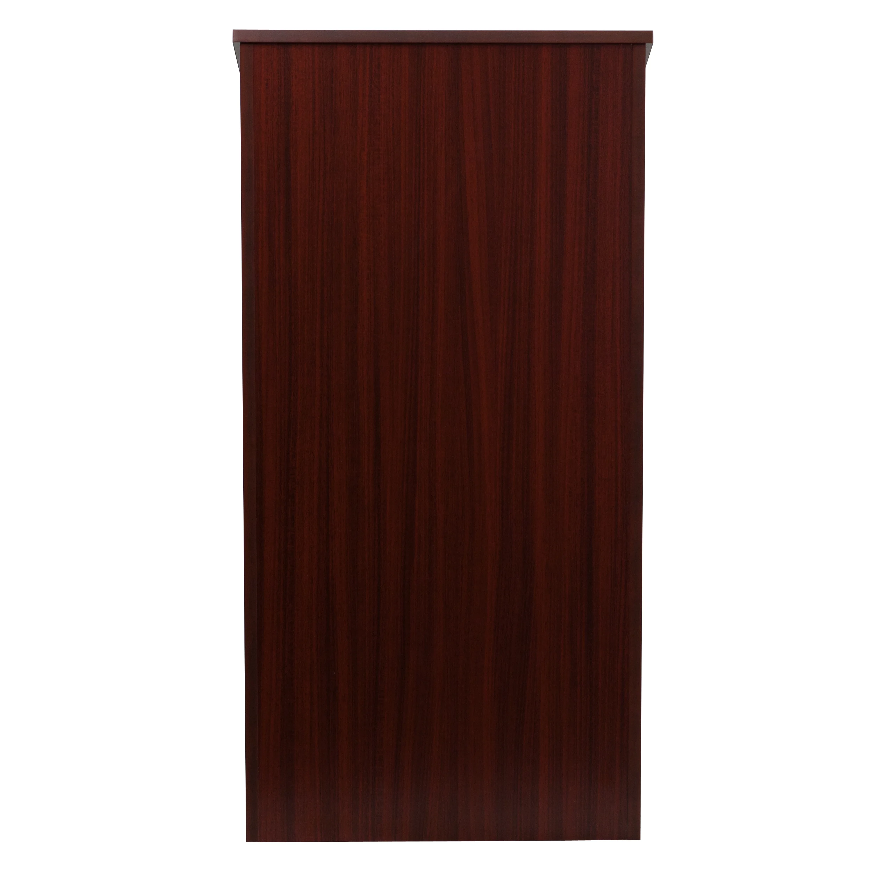 BizChair Stand-Up Wood Lectern in Mahogany