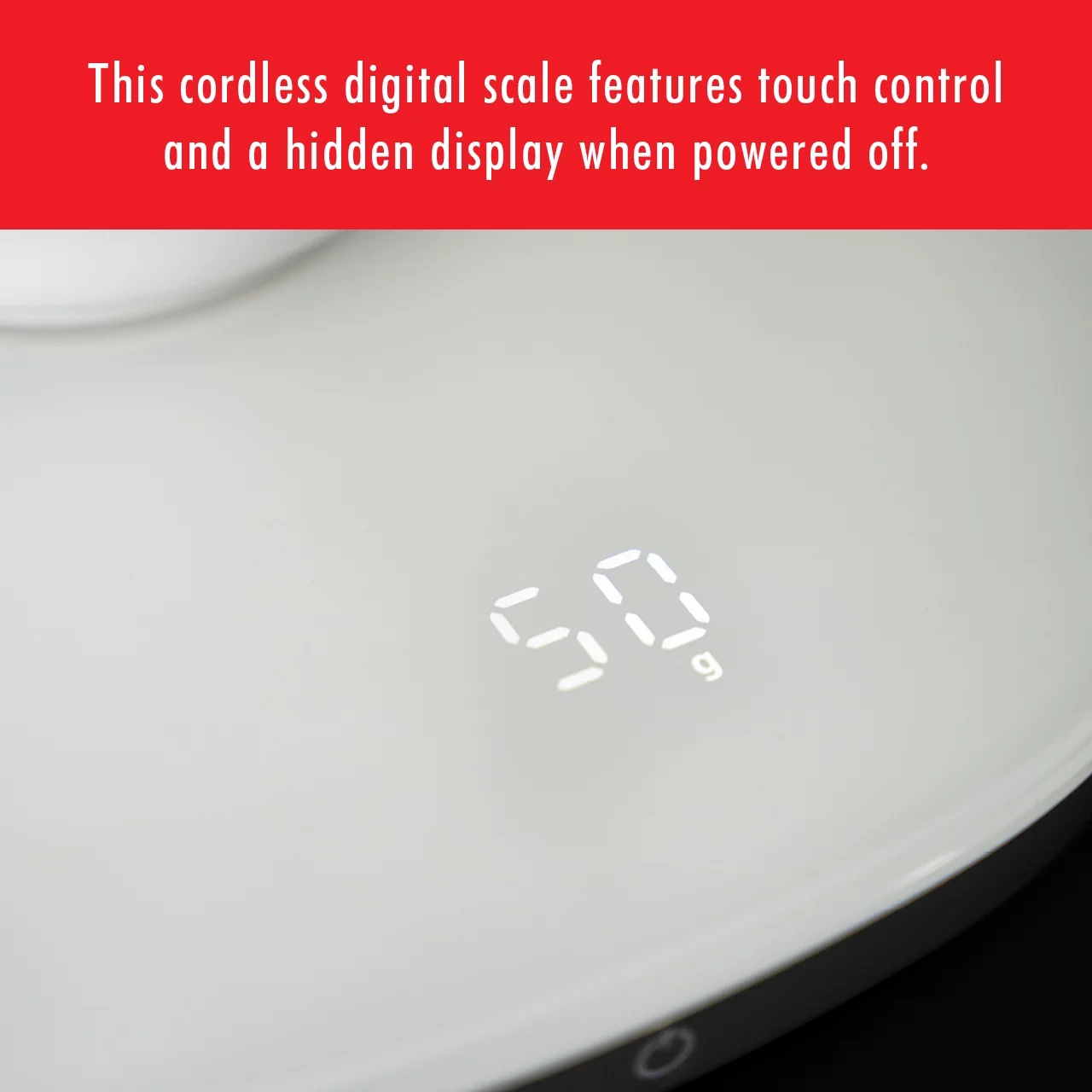 ZWILLING Enfinigy Digital Kitchen Food Scale, Max weight 22lbs, Grams & Ounces, .1-gram Accuracy, White