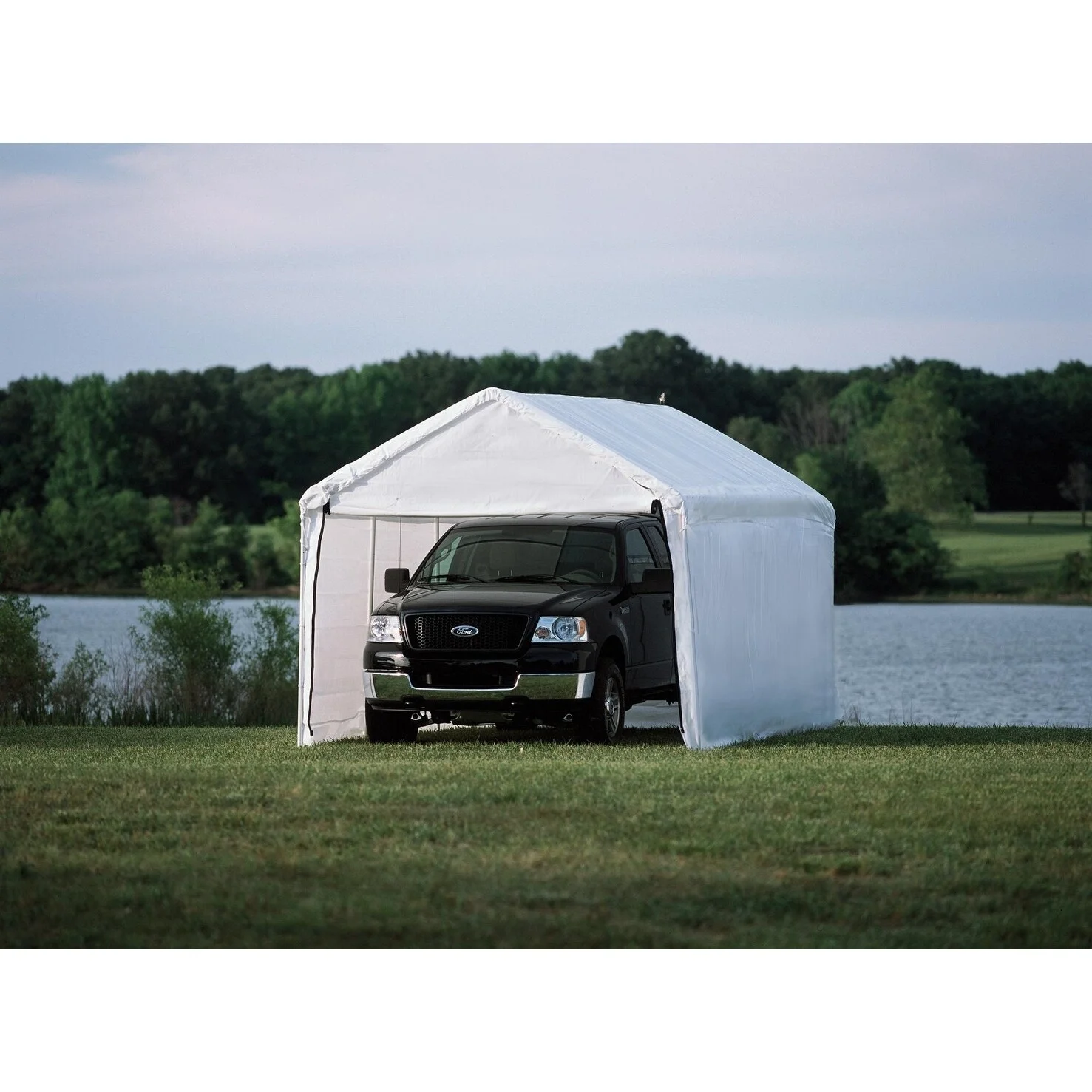 ShelterLogic 30 ft. White Canopy Enclosure Kit
