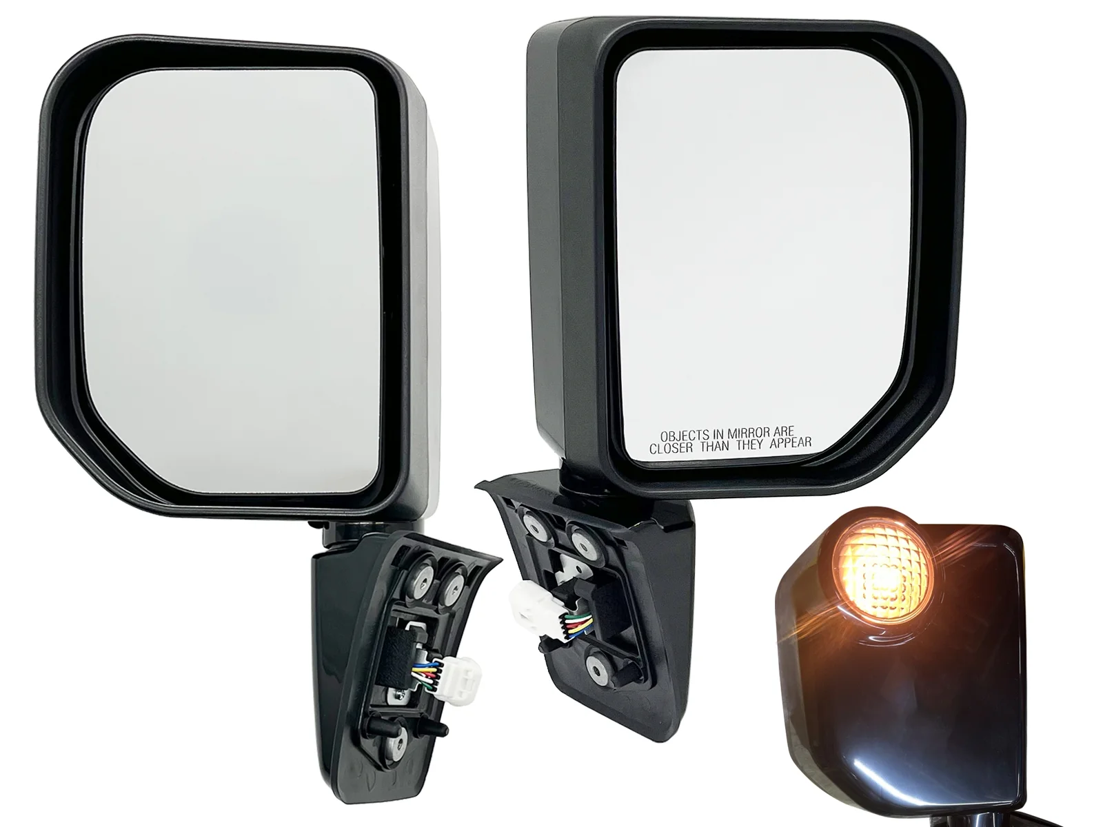 APA Replacement for Exterior Rear View Mirror 2007-2014 FJ CRUISER with Signal Light Passenger and Driver Sides TO1321250 TO1320250