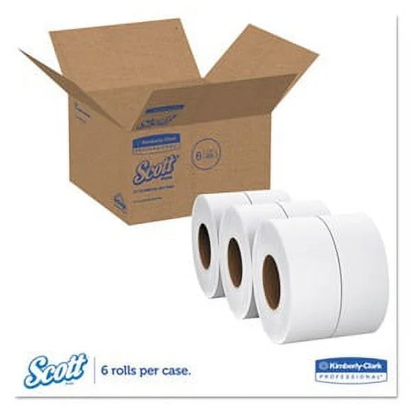 Scott Containers Essential JRT Extra Long Bathroom Tissue, 2 Ply, Wood