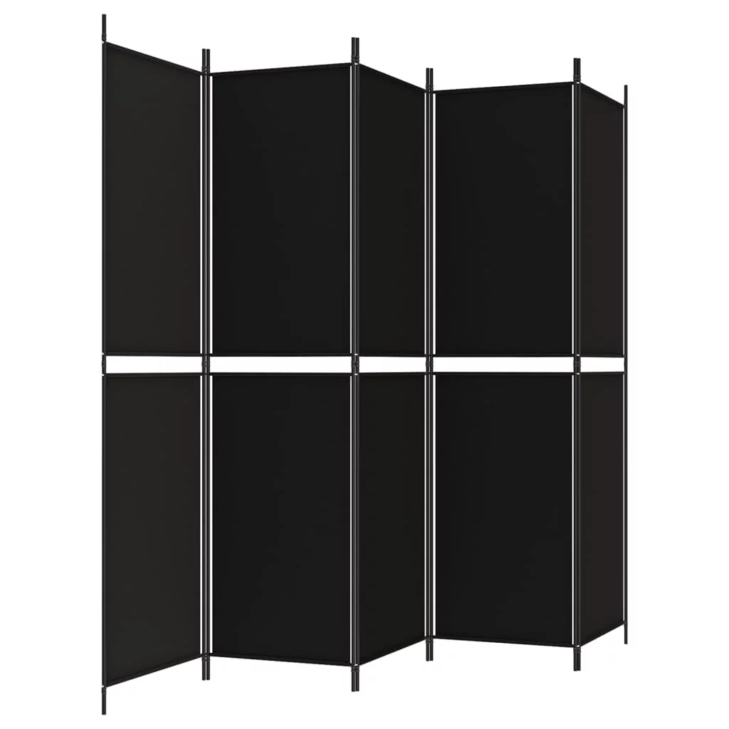 Anself 5-Panel Room Divider Black 98.4