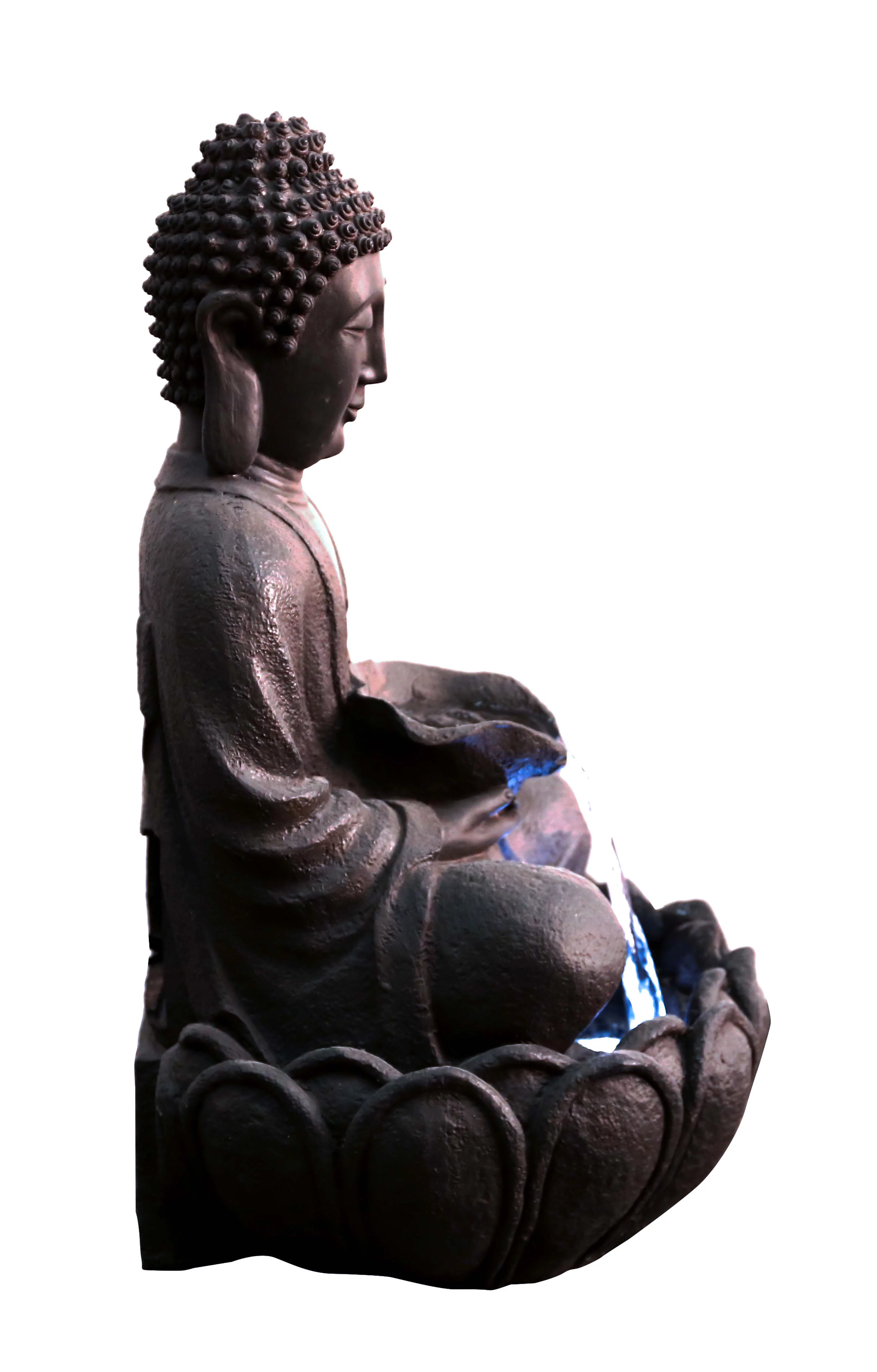 Hi-Line Gift Ltd. Meditating Buddha Fountain with LED